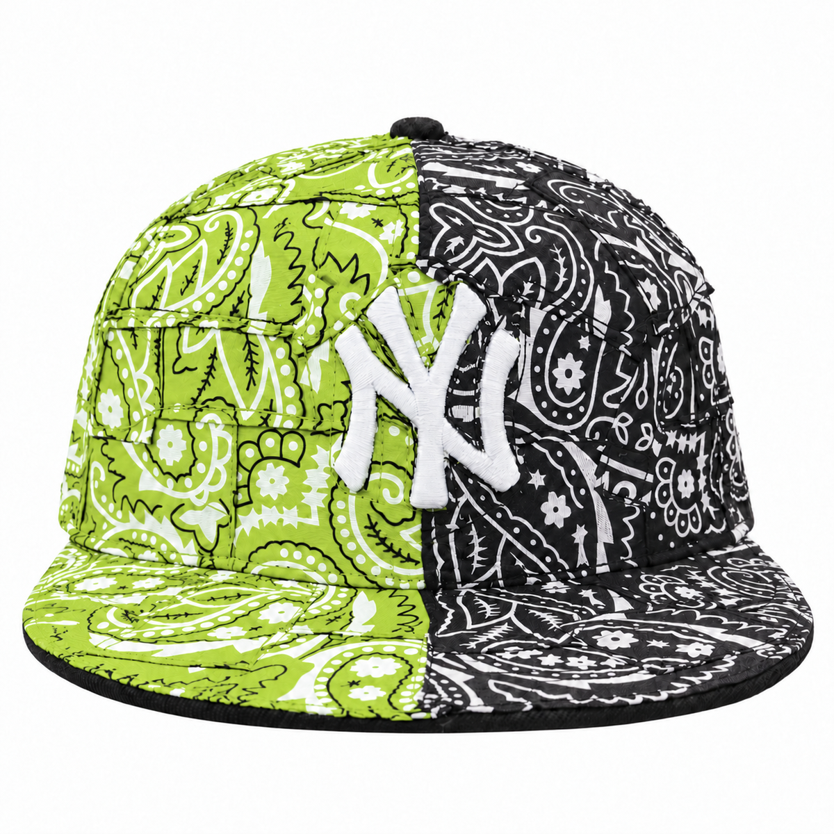 CAP CUSTOM NEW ERA 59FIFTY BANDANA WRAP 2WAY LIME & BLACK