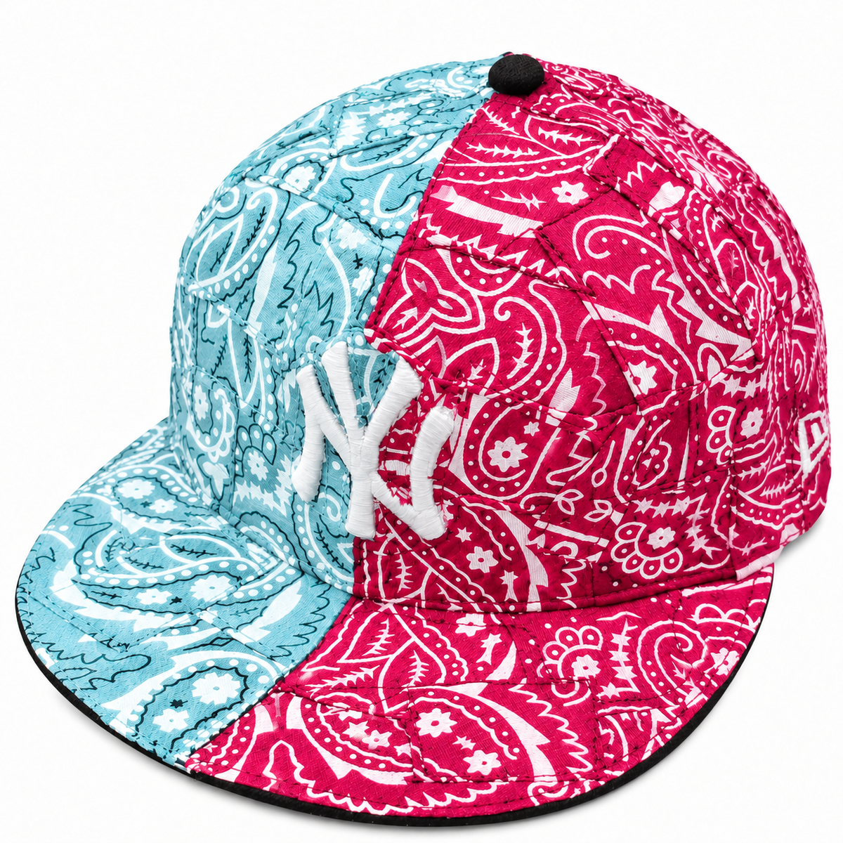 CAP CUSTOM NEW ERA 59FIFTY BANDANA WRAP 2WAY CIANO & MAGENTA