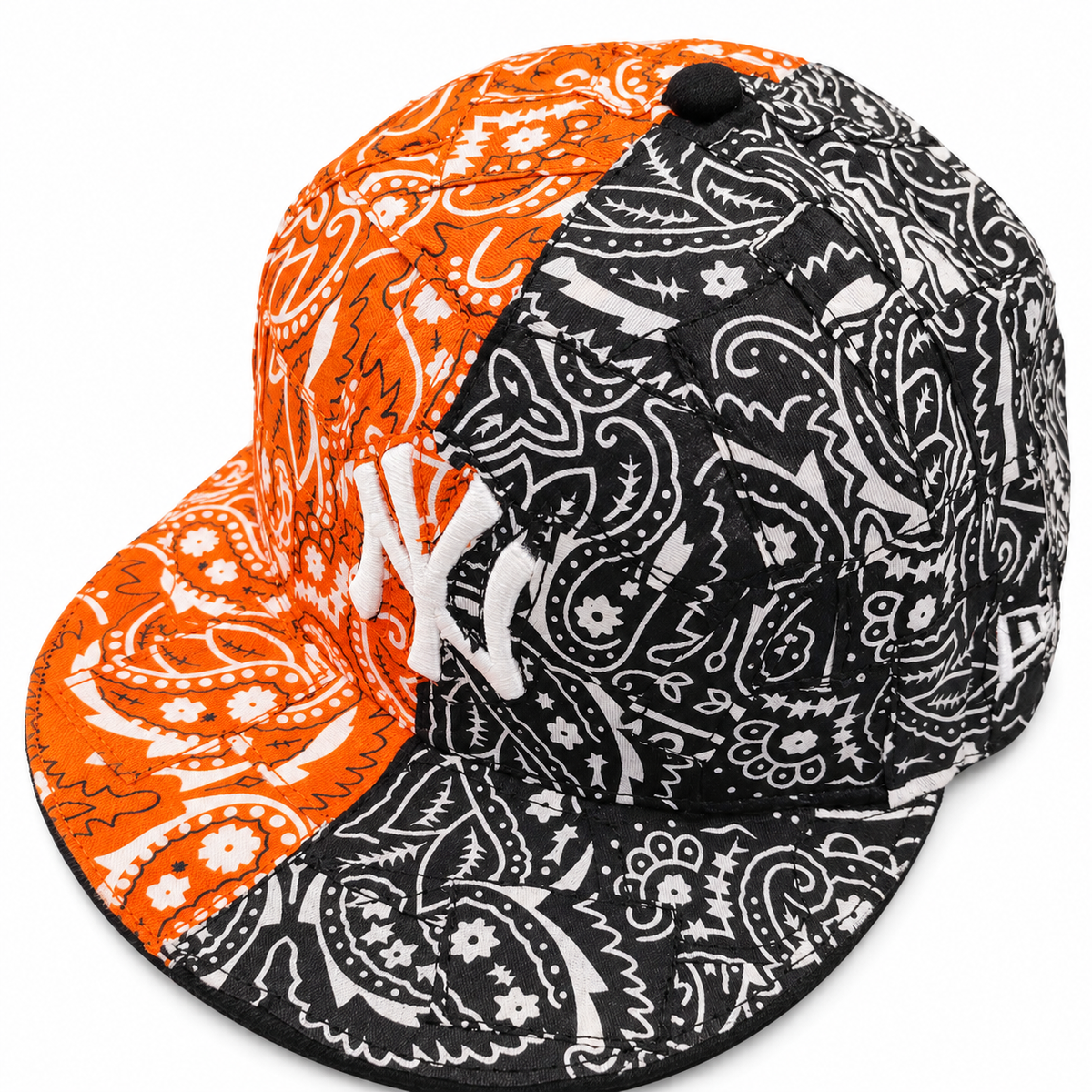 CAP CUSTOM NEW ERA 59FIFTY BANDANA WRAP 2WAY ORANGE & BLACK