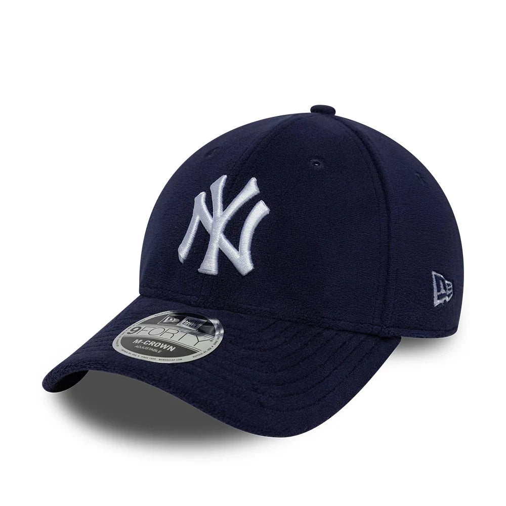 New Era Cappello 9FORTY M-Crown New York Yankees MLB Fleece Navy Adjustable