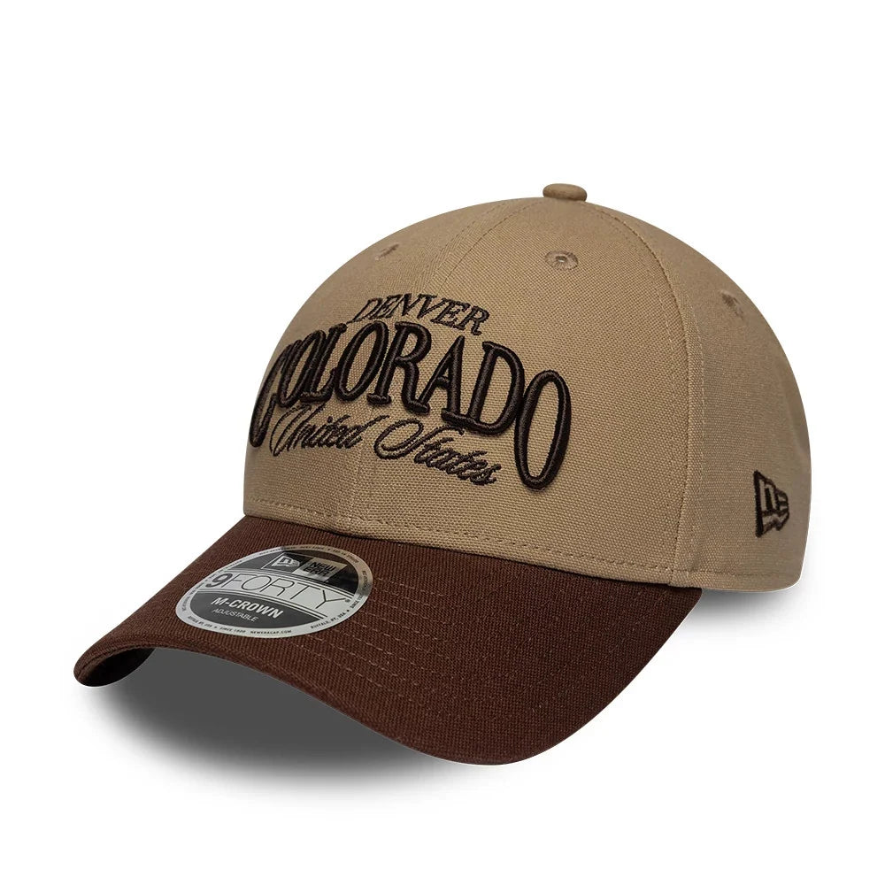 new era cappello 9FORTY M-Crown Colorado Beige & Brown Adjustable
