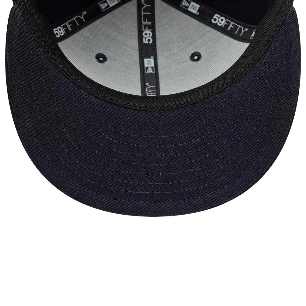 new era cappello 59FIFTY Gem Patch Distress Navy Fitted