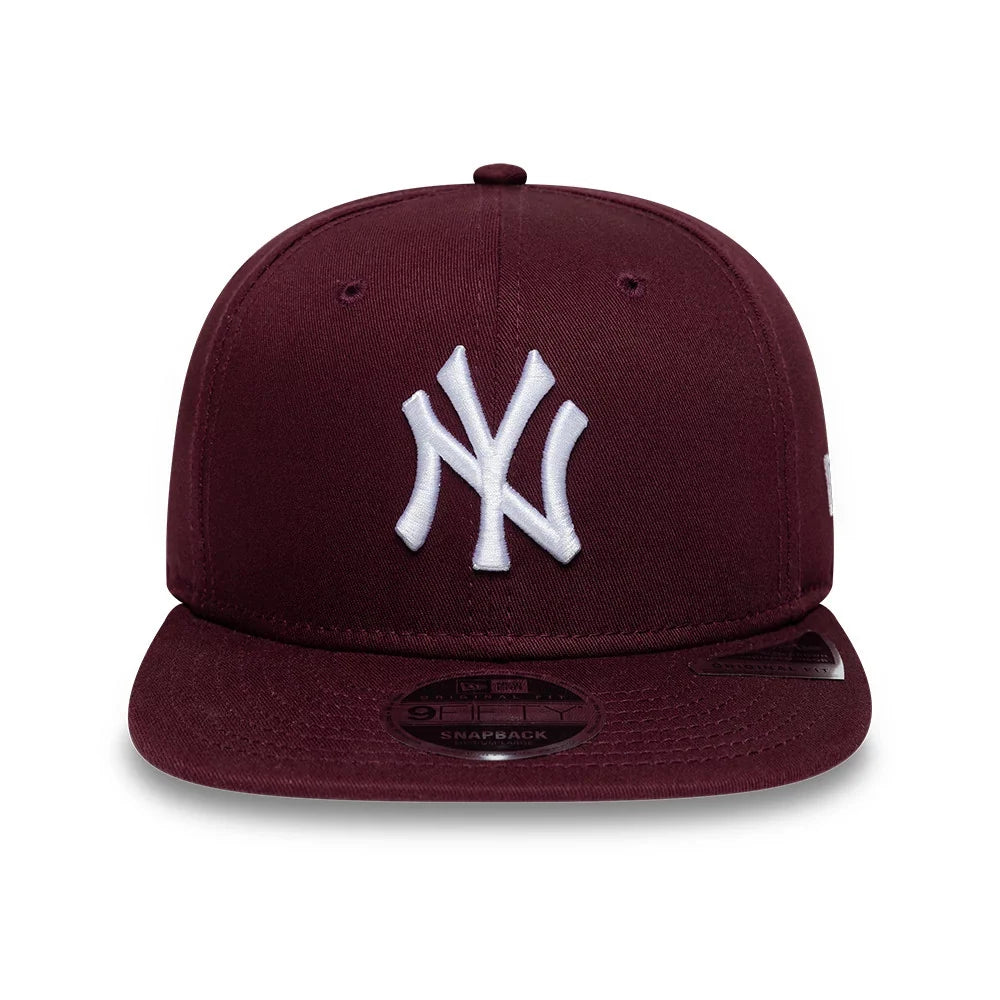 New Era Cappello 9FIFTY New York Yankees MLB League Essential Purple Original Fit Snapback Adjustable