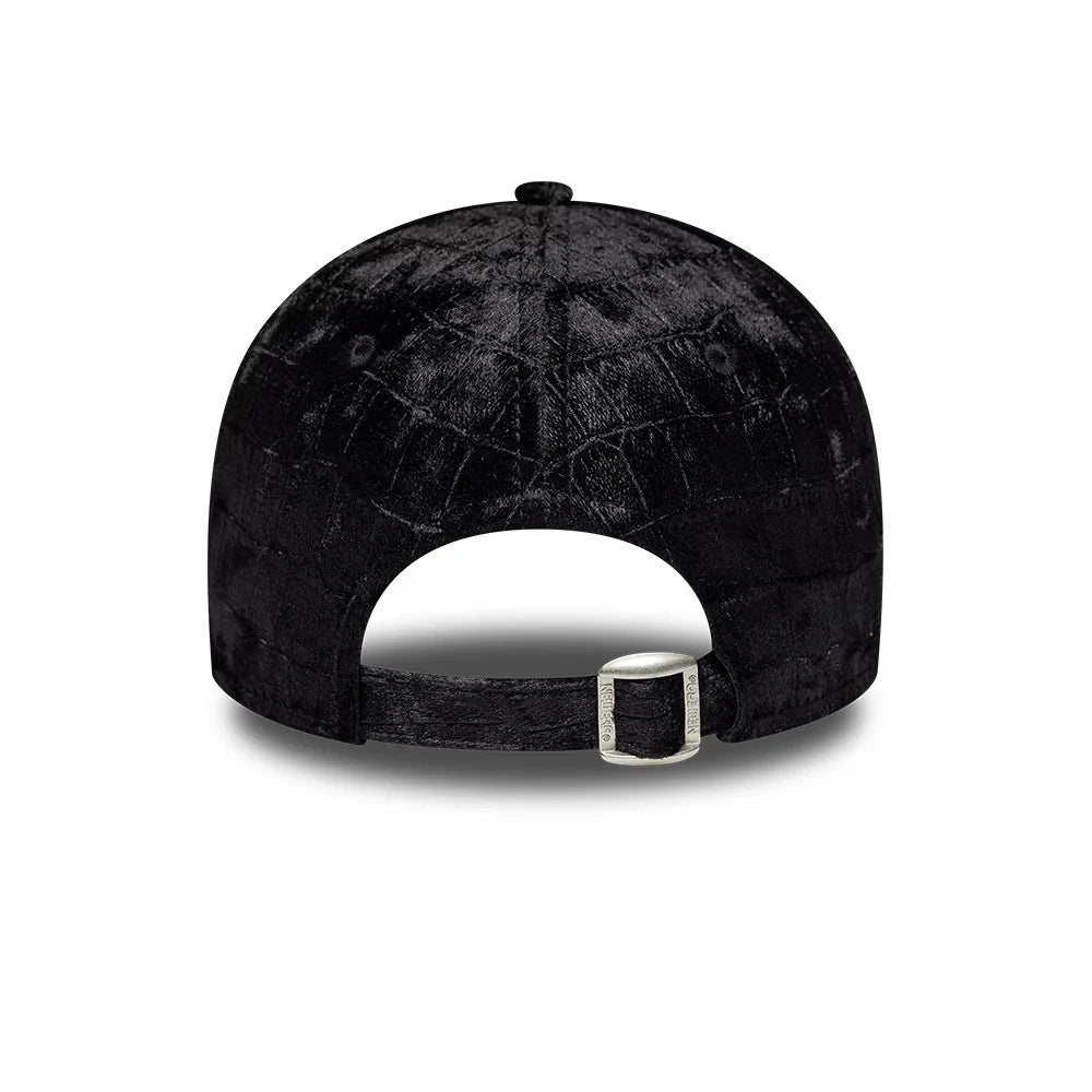 New Era CAPPELLO 9FORTY New York Yankees Women’s MLB Patterned Velour Black Adjustable