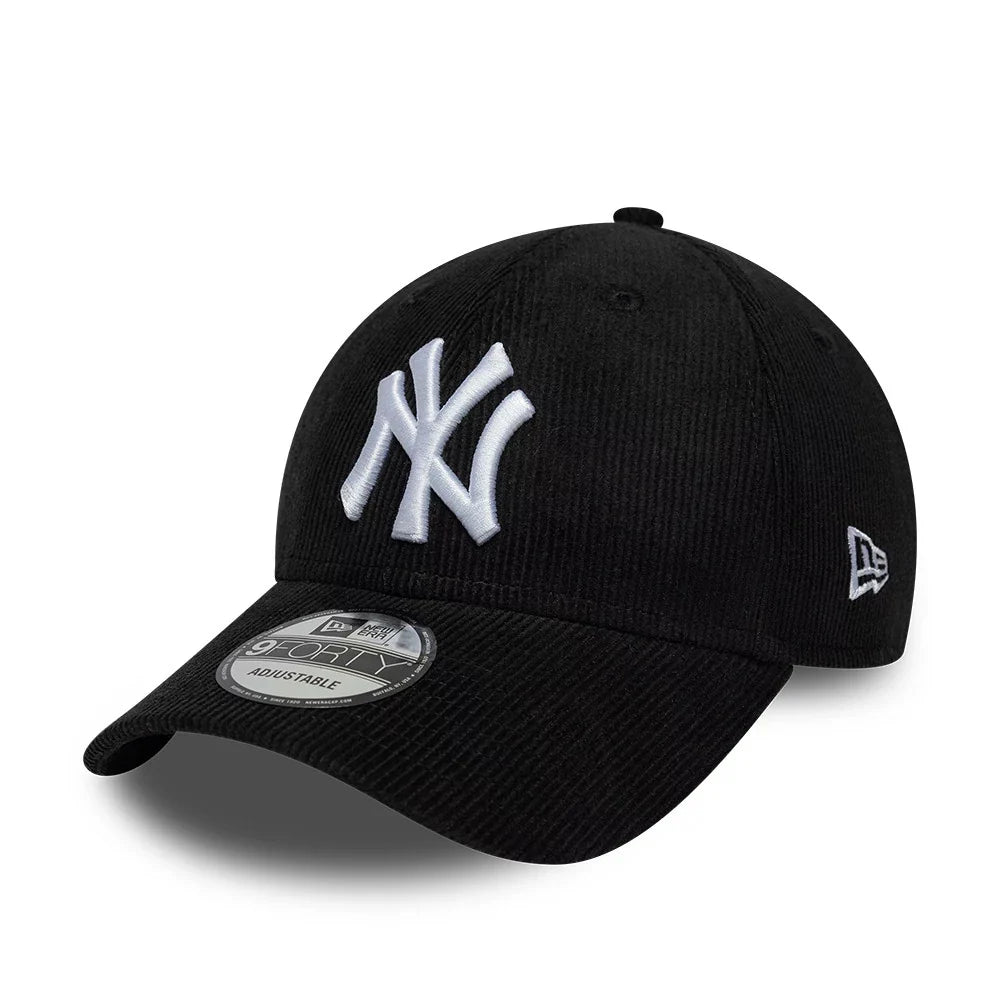 New Era Cappello 9Forty New York Yankees MLB Cord Black Adjustable