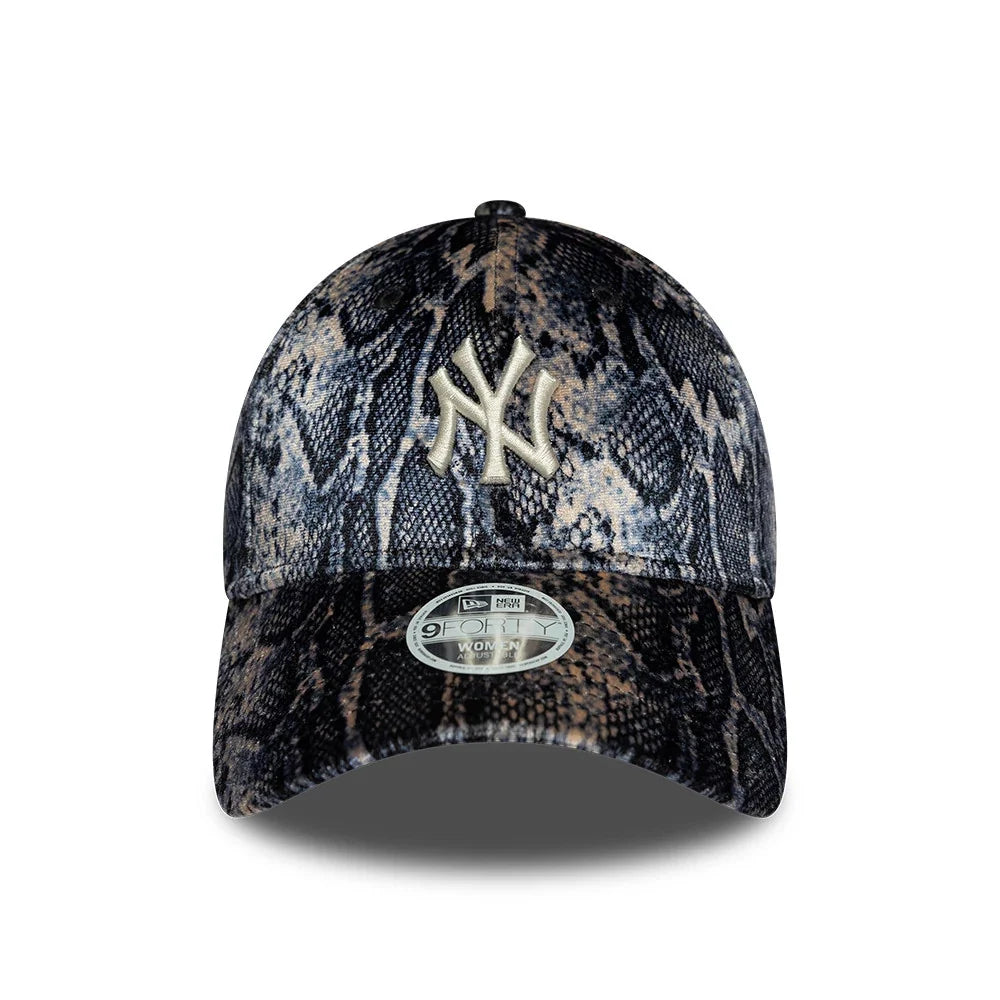 New Era CAPPELLO 9FORTY New York Yankees Women’s MLB Snake Print Black Adjustable