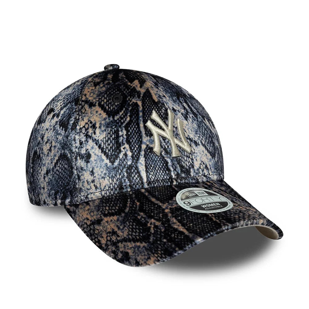 New Era CAPPELLO 9FORTY New York Yankees Women’s MLB Snake Print Black Adjustable