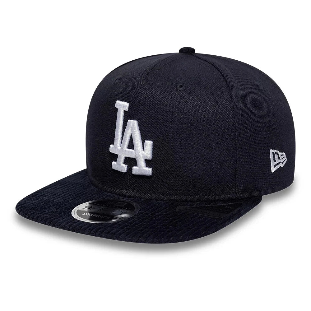 new era cappello 9Fifty LA Dodgers MLB Cord Visor Navy Original Fit Snapback Adjustable