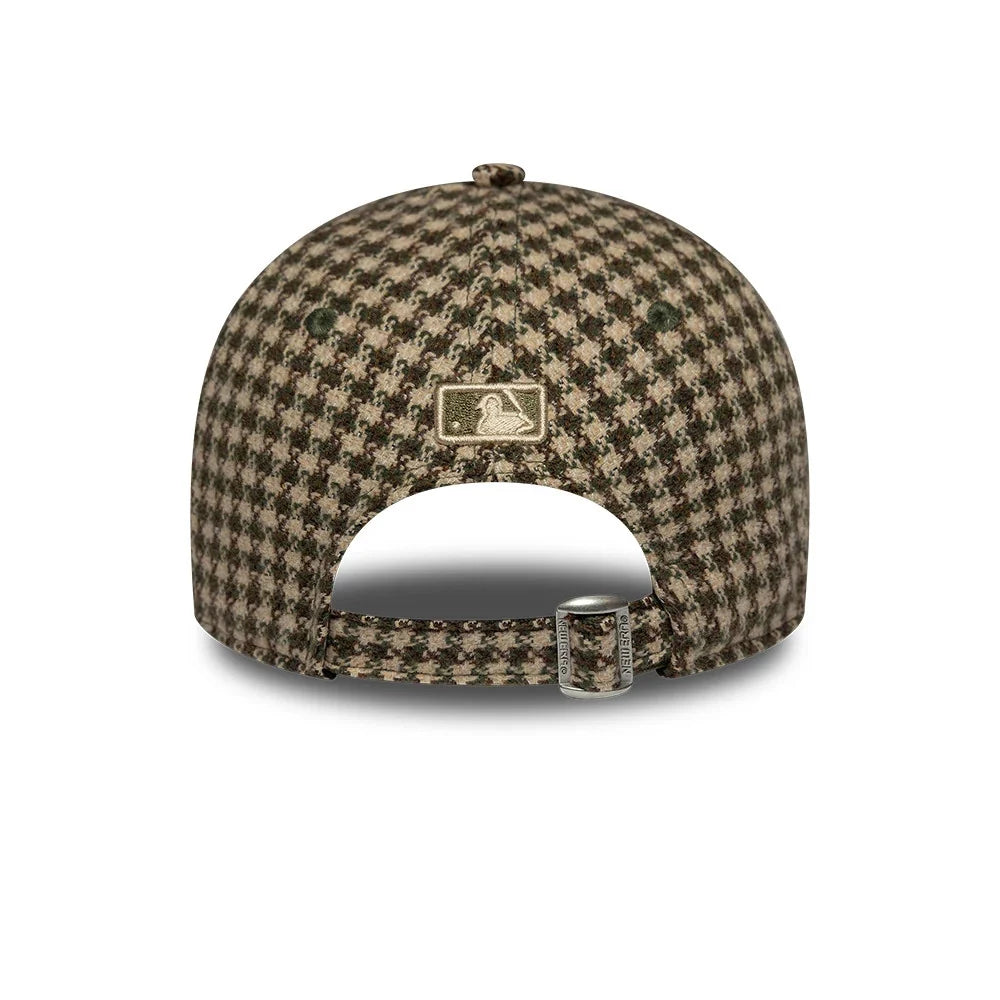 New era cappello 9FORTY M-Crown LA Dodgers Womens MLB Houndstooth Green Adjustable
