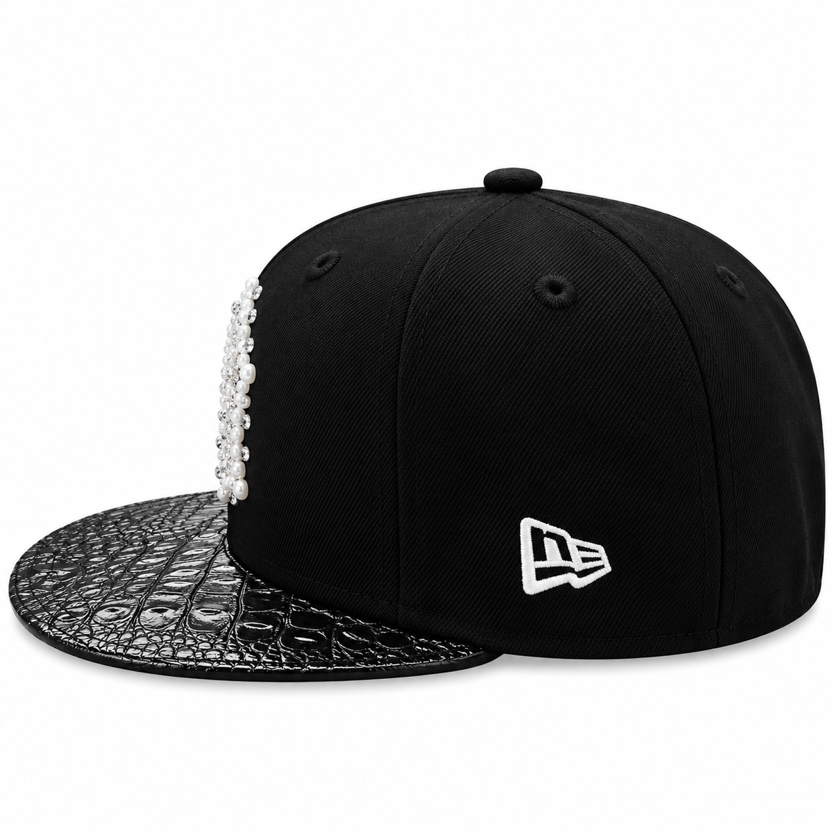 CAP CUSTOM NEW ERA 59FIFTY “NY BLACK COCO CRYSTAL”