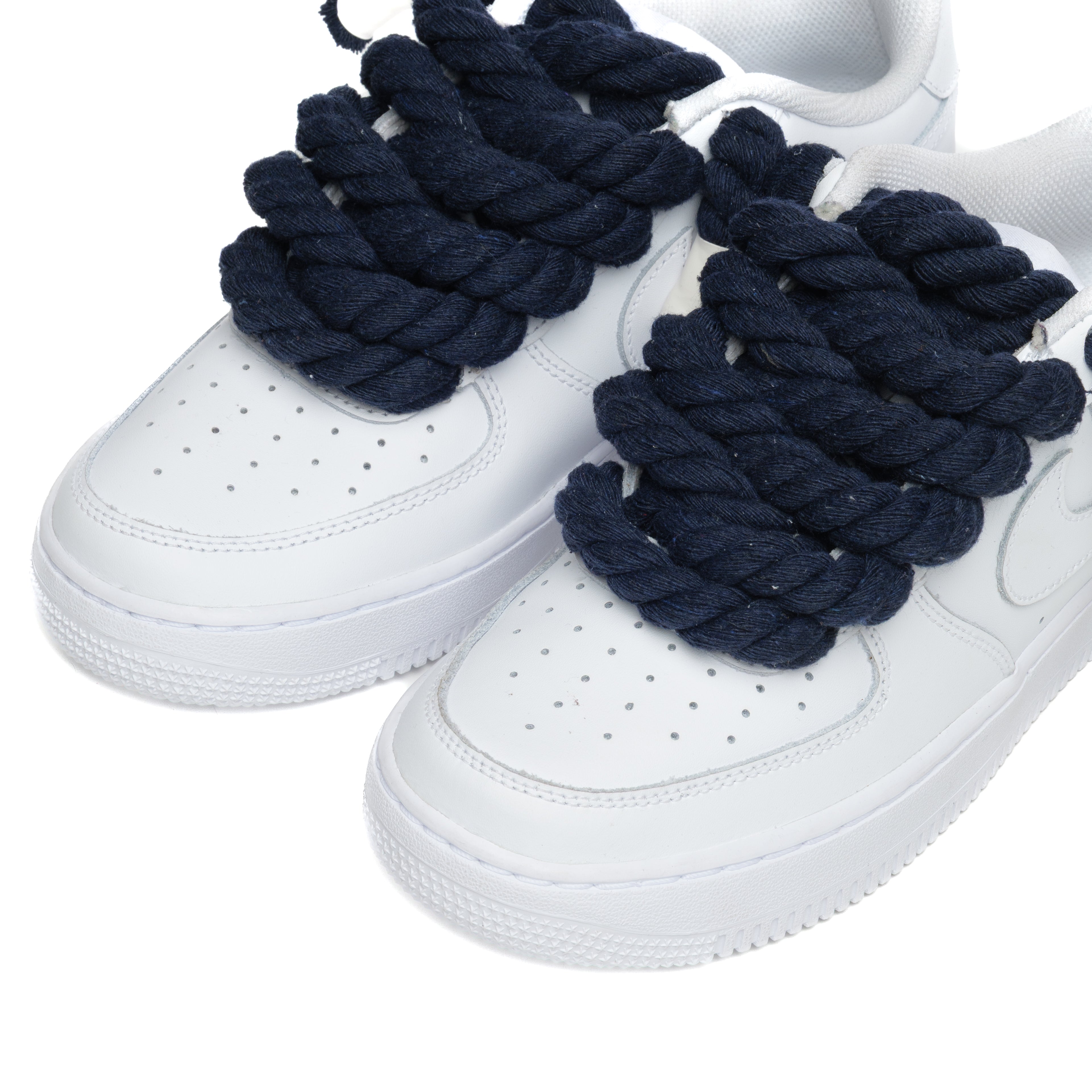 NIKE AIR FORCE ROPE LACES BLU SCURO
