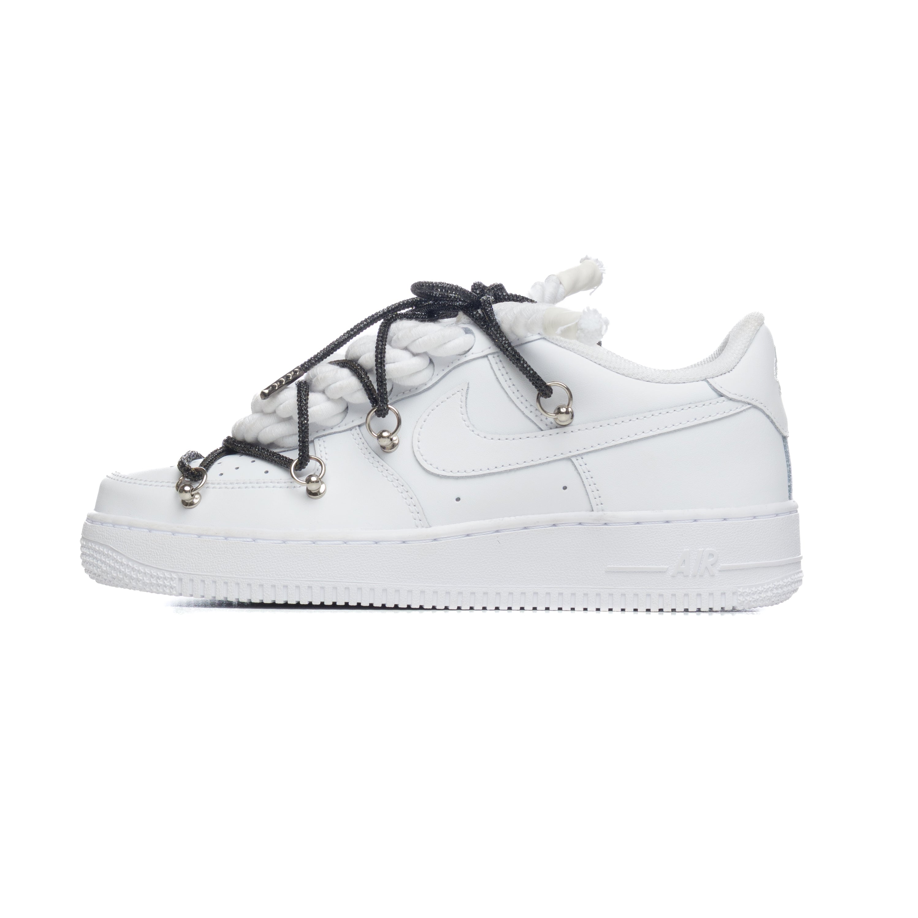 NIKE AIR FORCE ROPE LACES SWAROVSKI BLACK