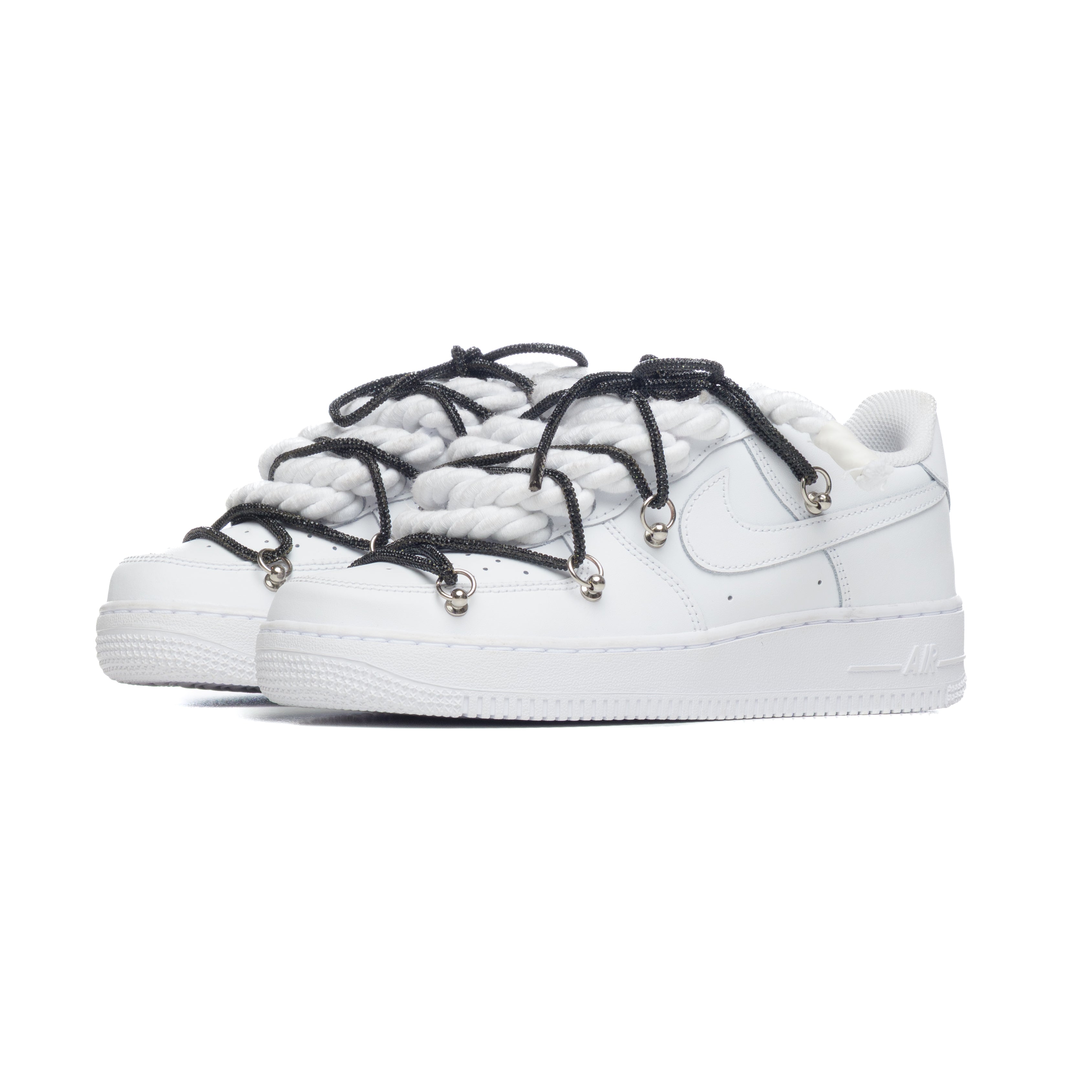 NIKE AIR FORCE ROPE LACES SWAROVSKI BLACK
