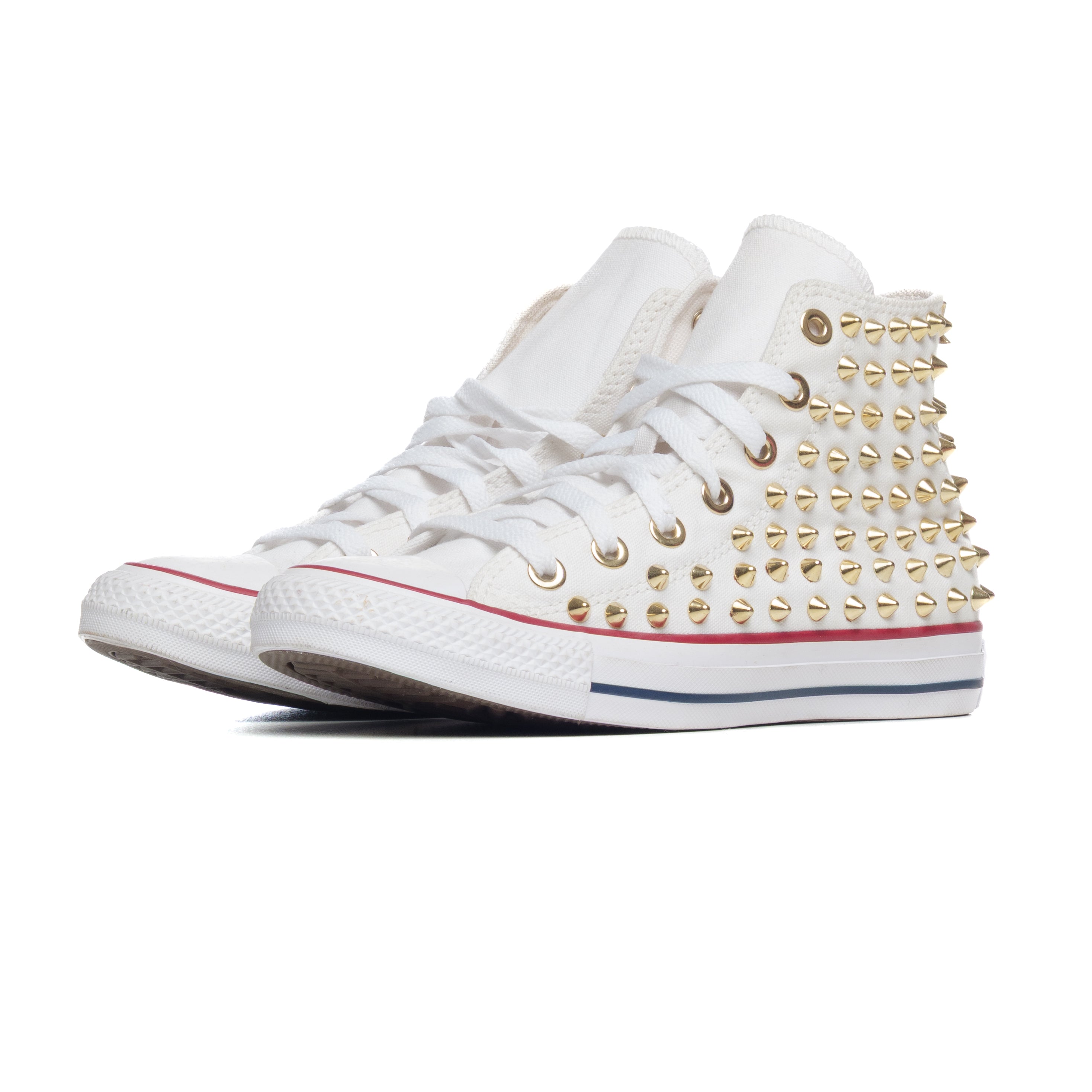 Converse Hi White Gold Toe