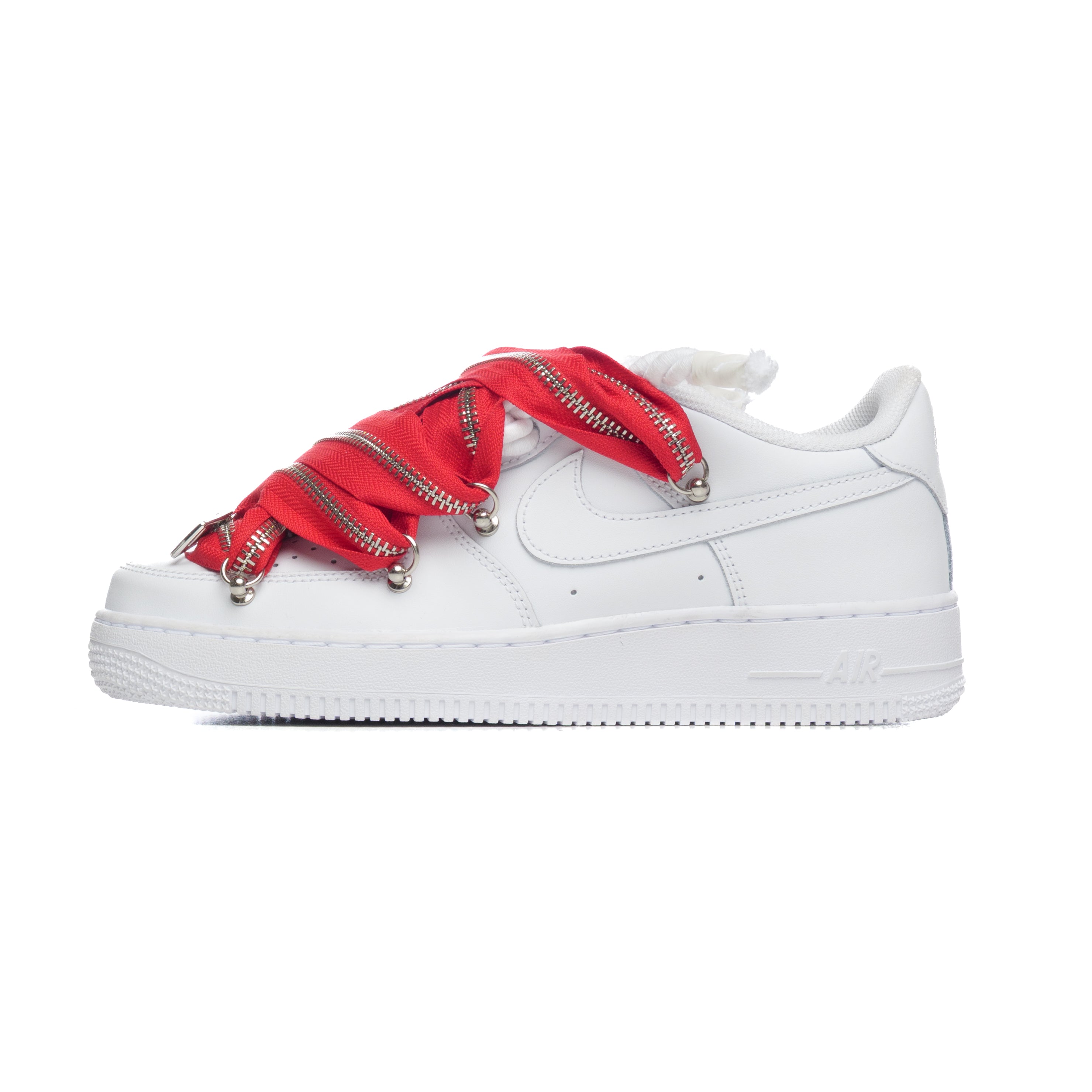 NIKE AIR FORCE ROPE LACES ZIP RED