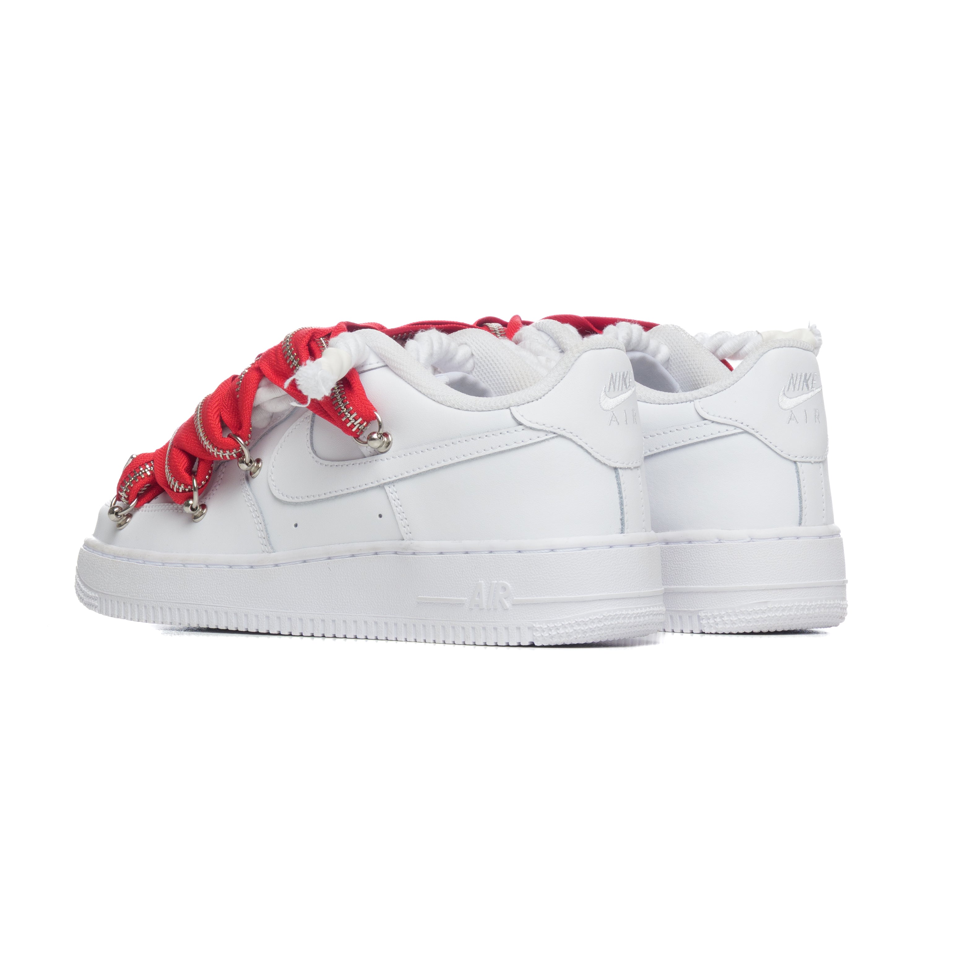 NIKE AIR FORCE ROPE LACES ZIP RED
