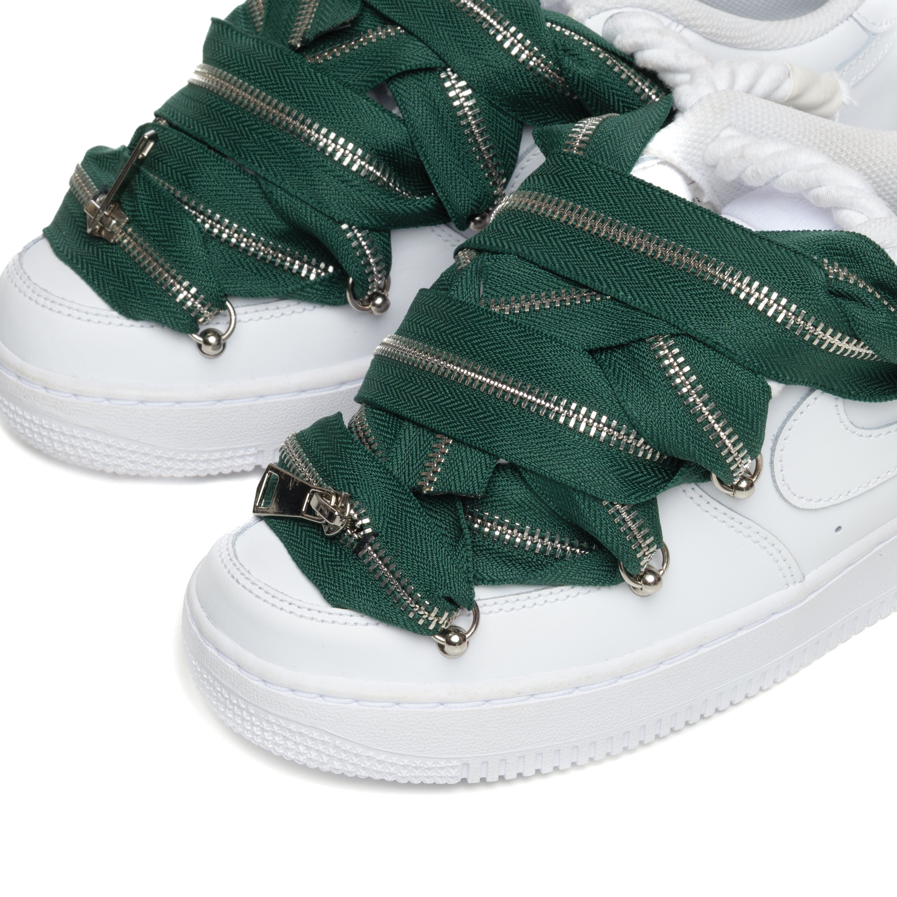 NIKE AIR FORCE ROPE LACES ZIP GREEN