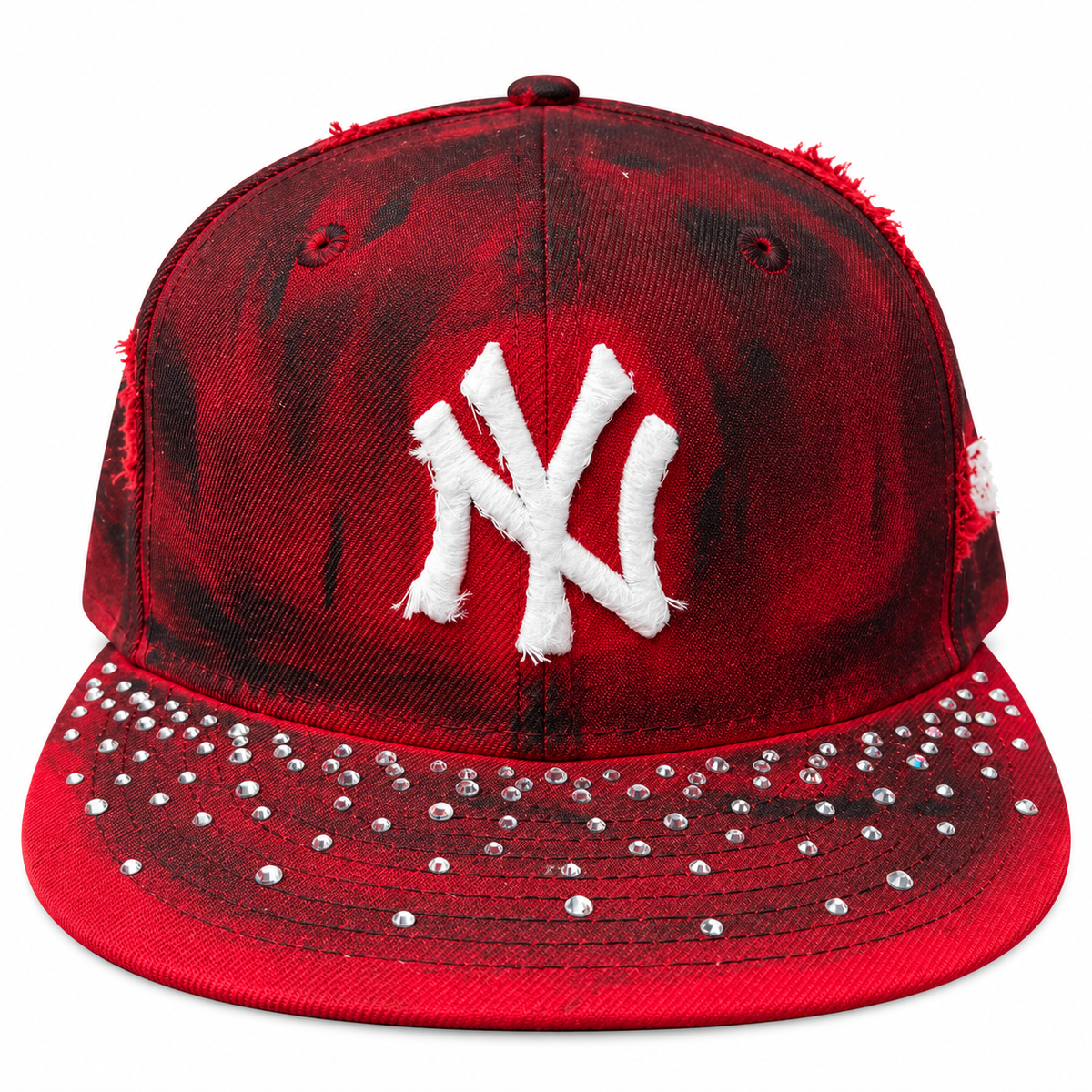 CAP CUSTOM NEW ERA 59FIFTY “NY RED DAMAGE”