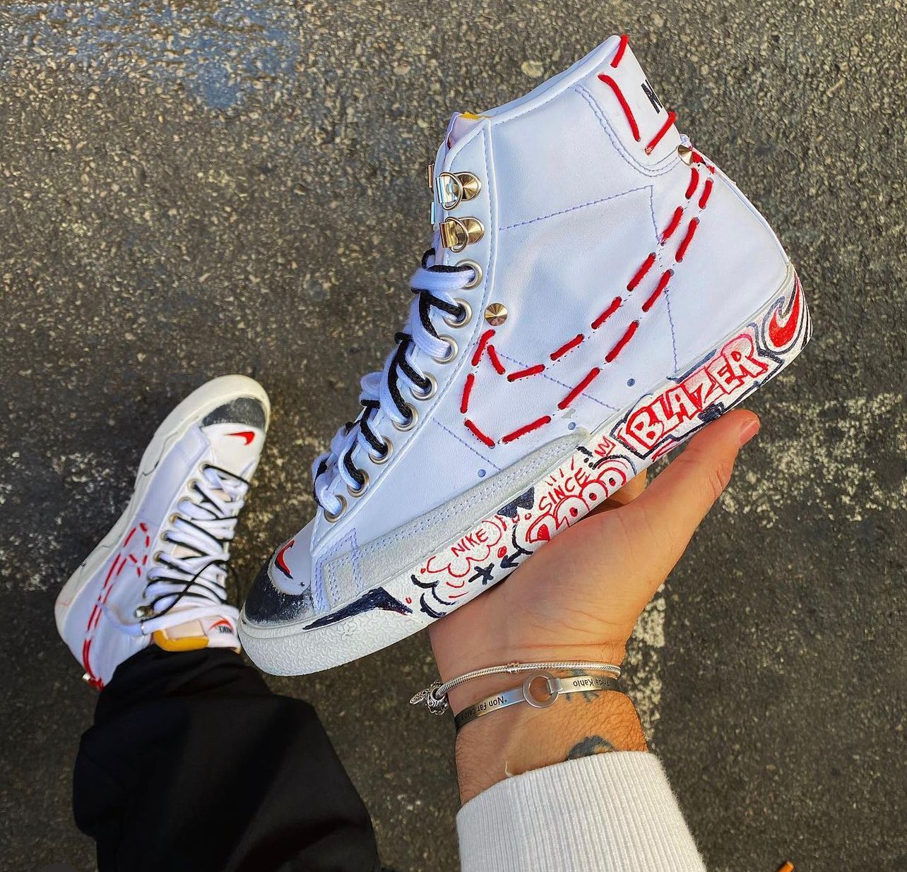 Custom Painted Nike Blazer Personalized Shoes Shop High Top Nike