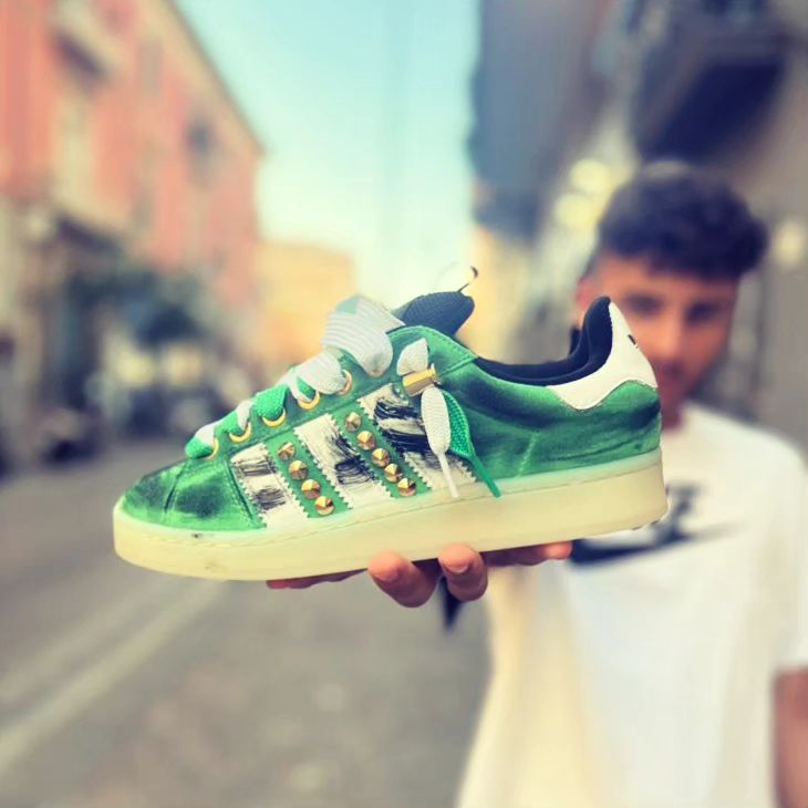 adidas gazelle silver green womens CAMPUS 00GREEN EDITION
