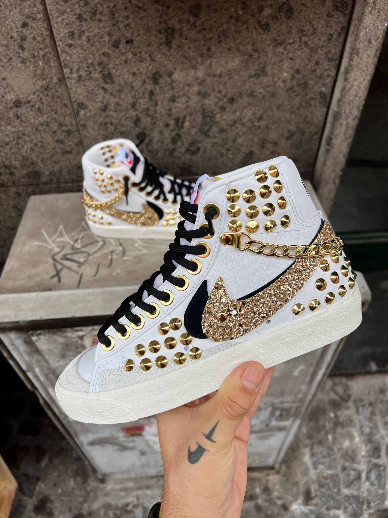 DOUBLE SWOOSH GLITTER MID BLAZER