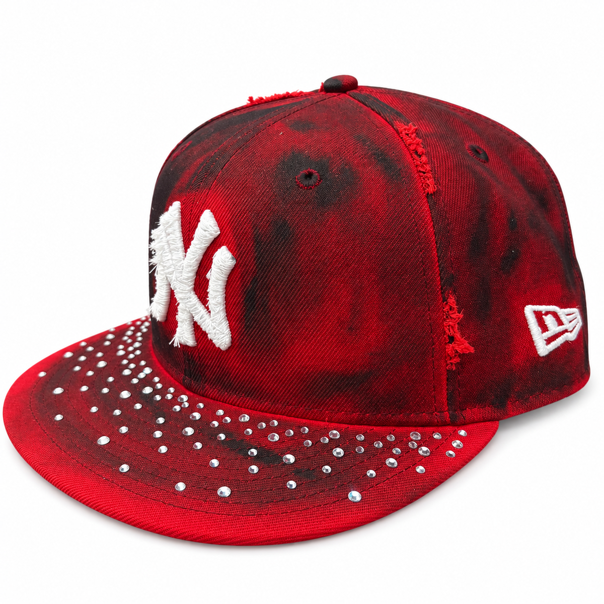CAP CUSTOM NEW ERA 59FIFTY “NY RED DAMAGE”