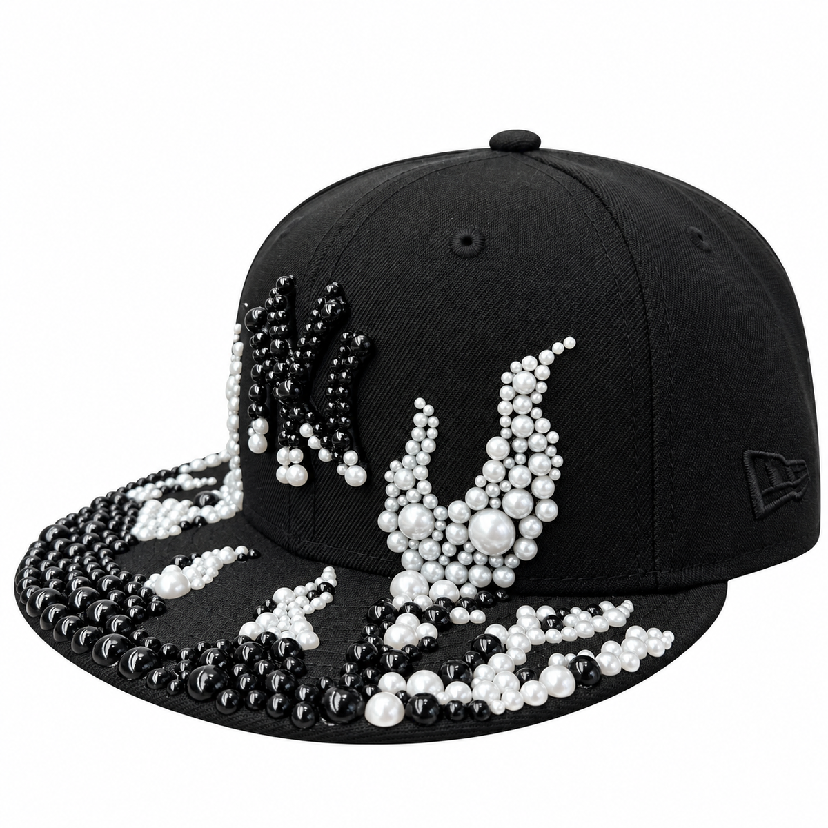 CAP CUSTOM NEW ERA 59FIFTY “NY BLACK PEARL FLAME”
