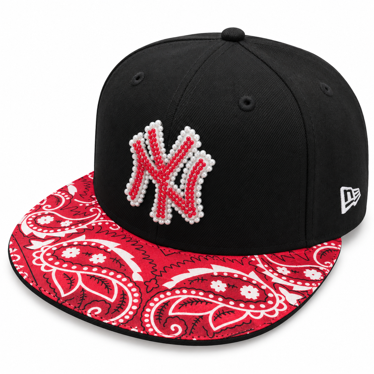 CAP CUSTOM NEW ERA 59FIFTY “NY RUBY BANDANA”