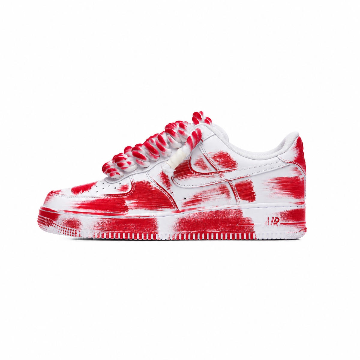 Nike Air Force 1 Rope Urban Drip Brush Red