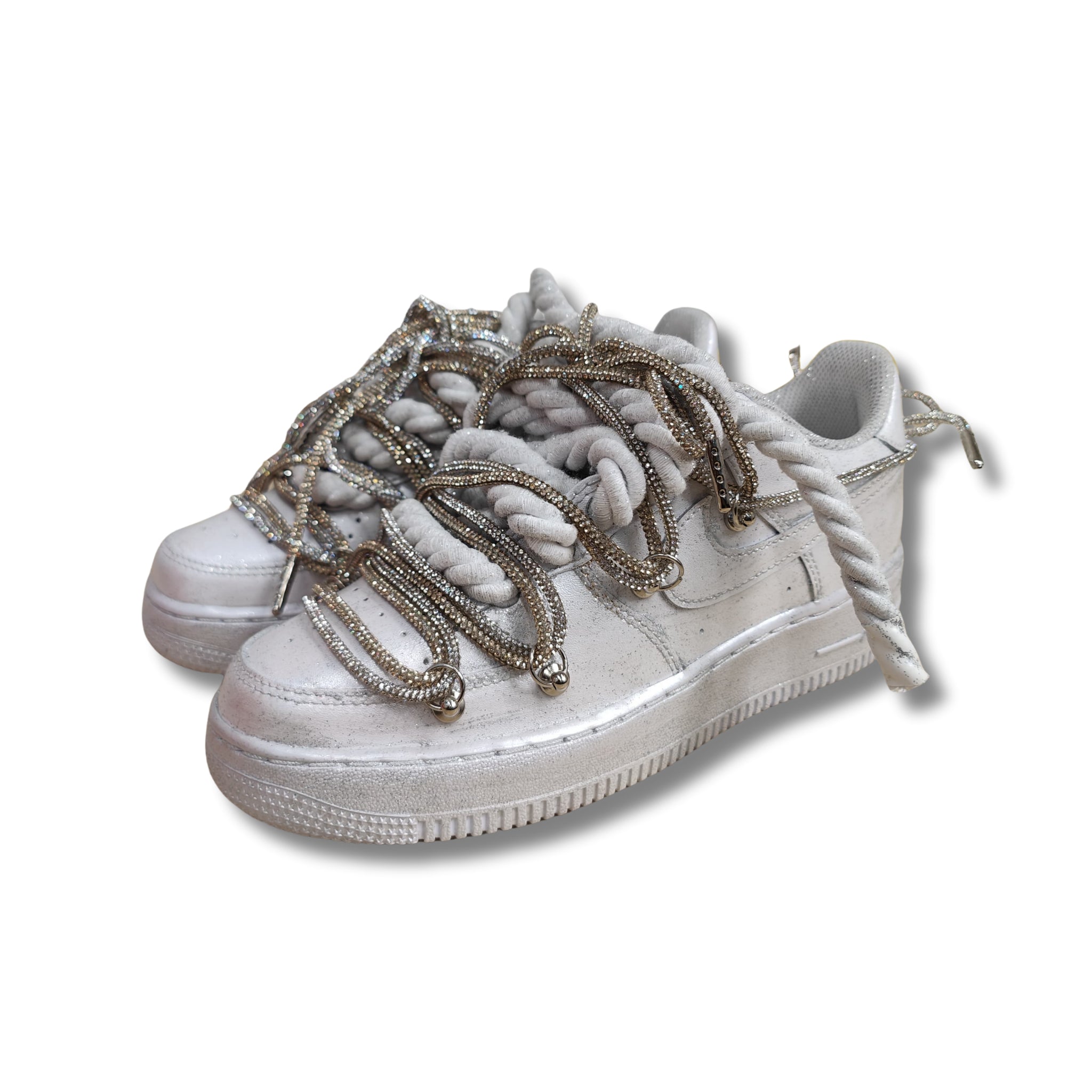 Snezed AIR FORCE- ROPE LACES STARDUST