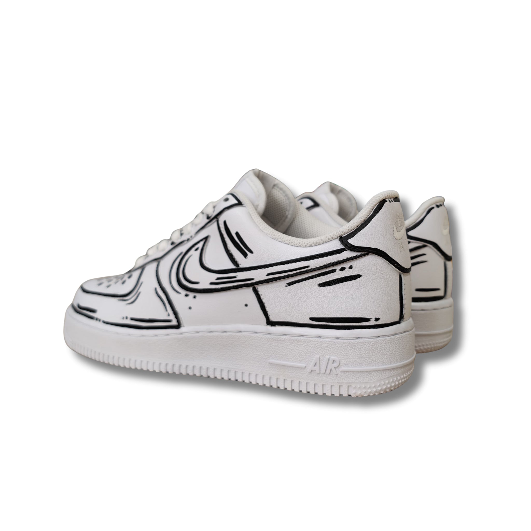 Snezed AIR FORCEMOOD CARTOON BLACK WHITE