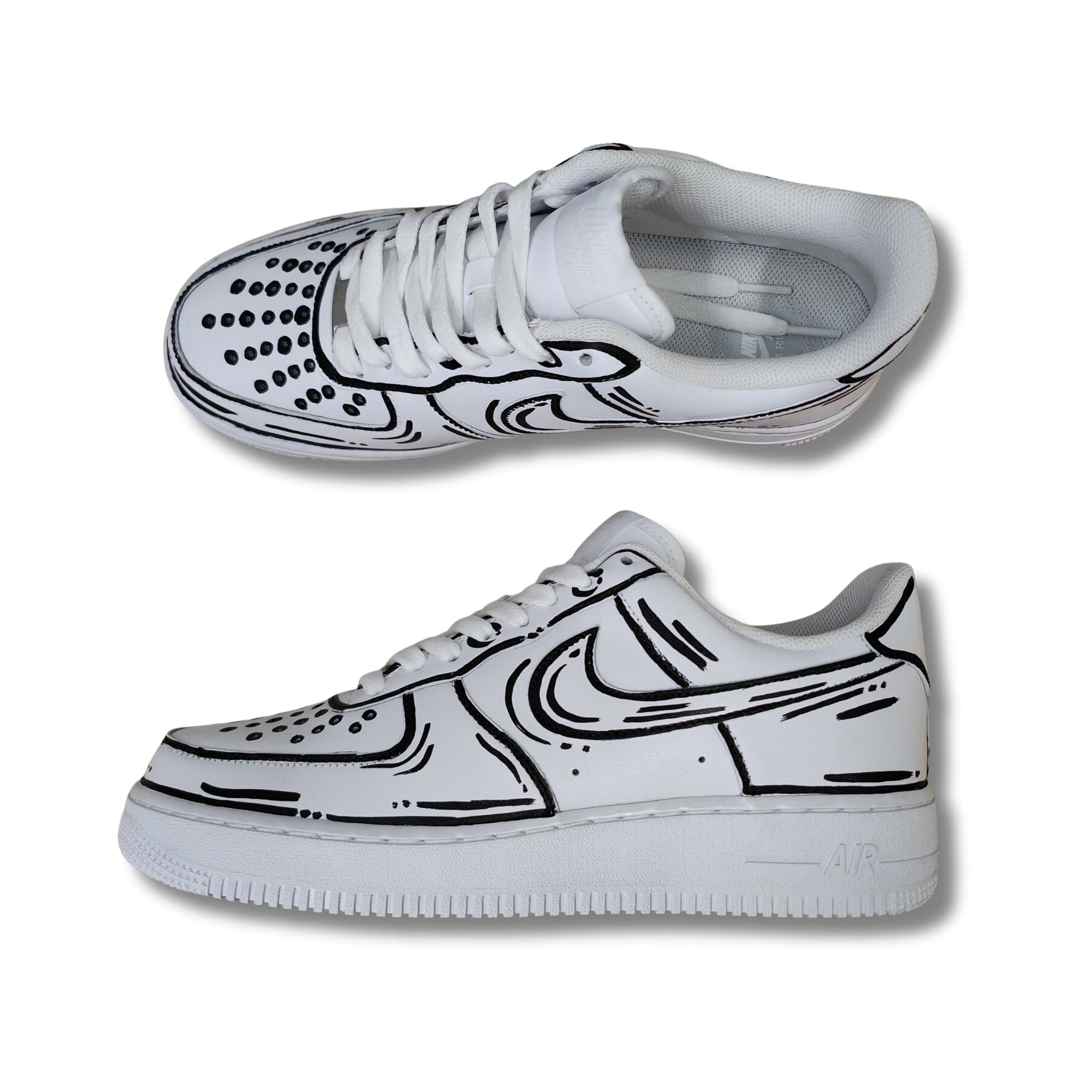 Snezed AIR FORCEMOOD CARTOON BLACK WHITE