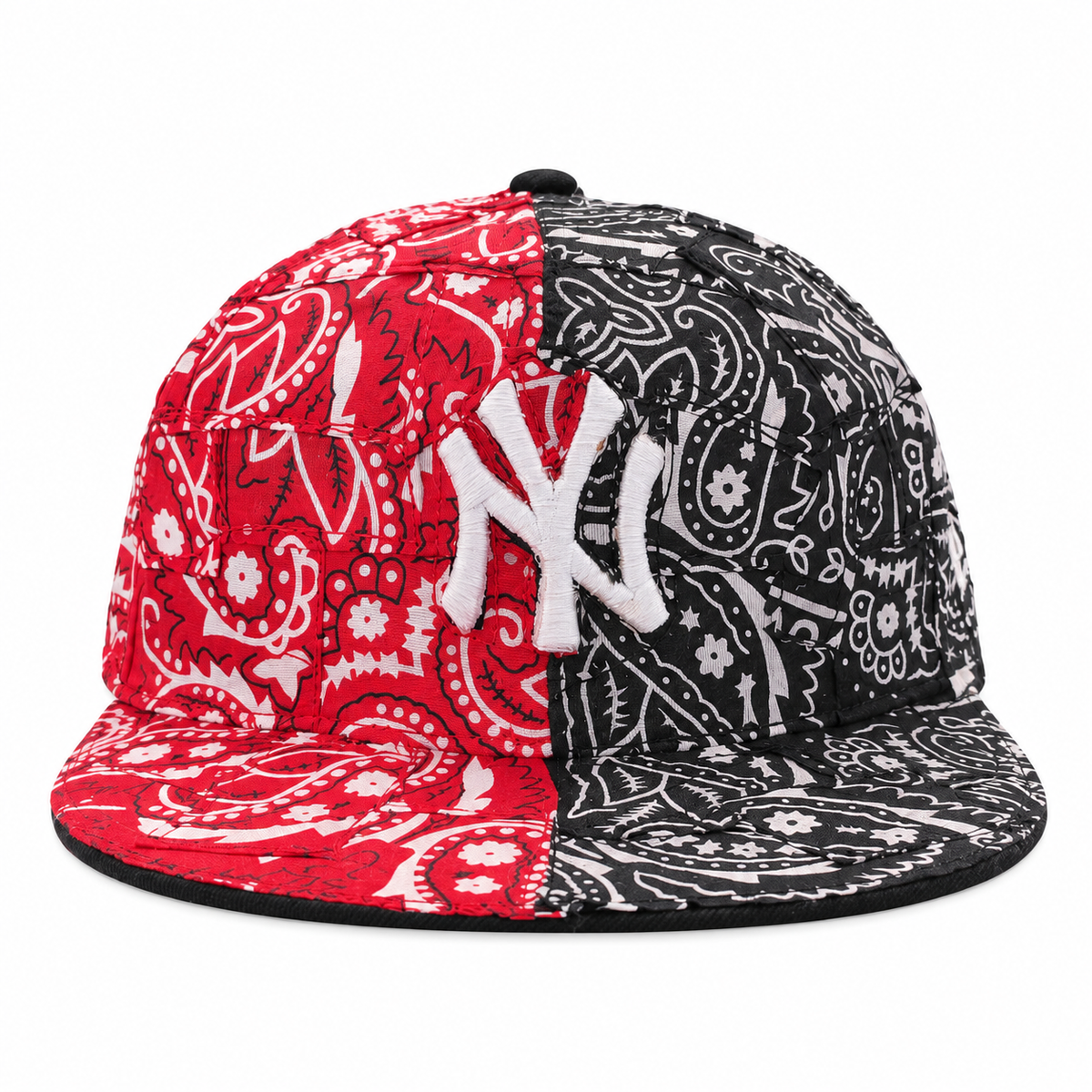 CAP CUSTOM NEW ERA 59FIFTY BANDANA WRAP 2WAY RED & BLACK