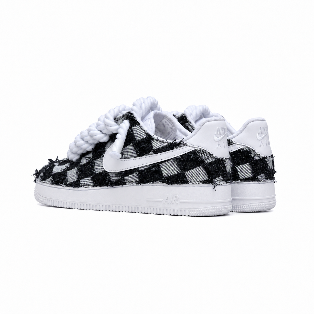 Nike Air Force Rope Laces Denim "Dual Ego"