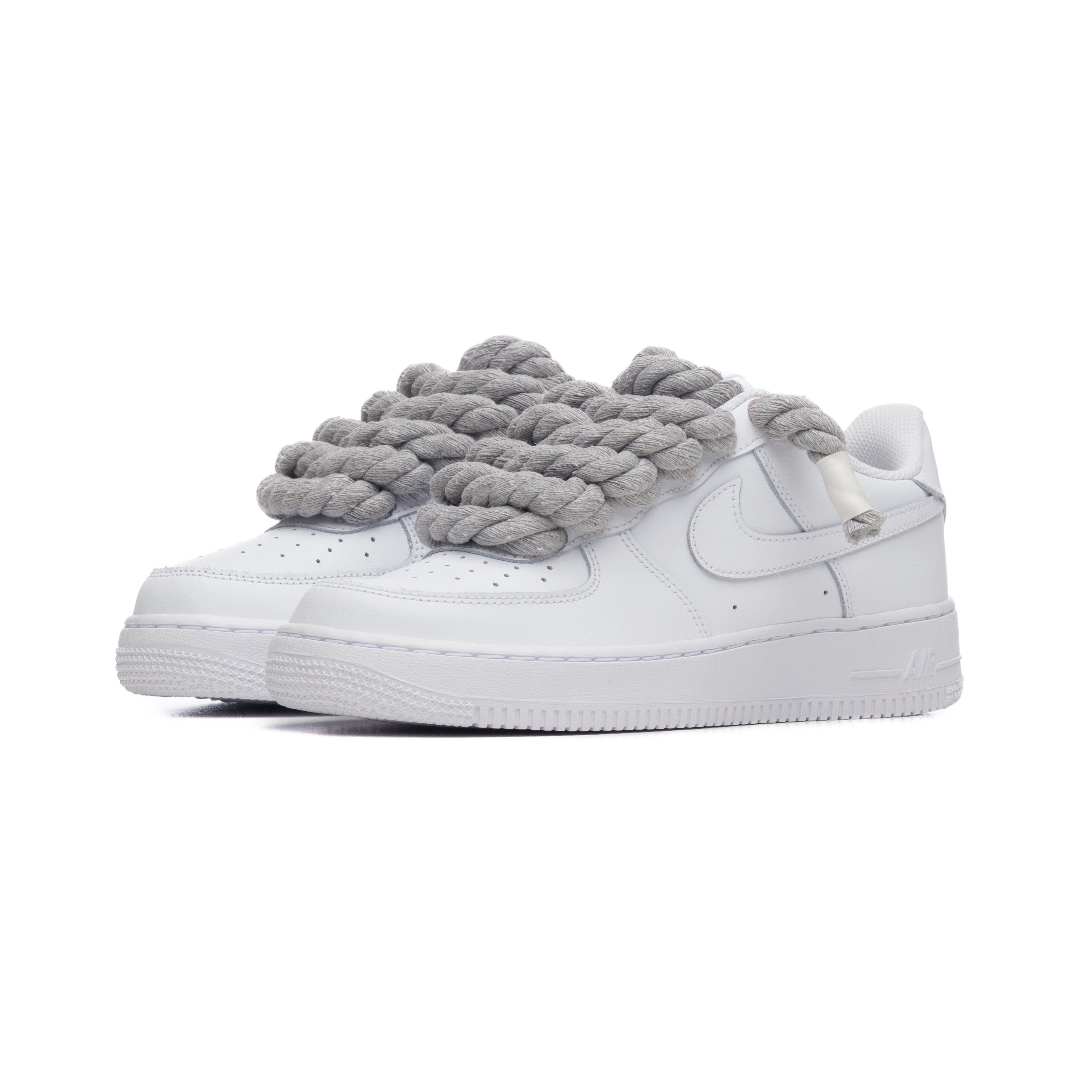 NIKE AIR FORCE ROPE LACES LIGHT GREY