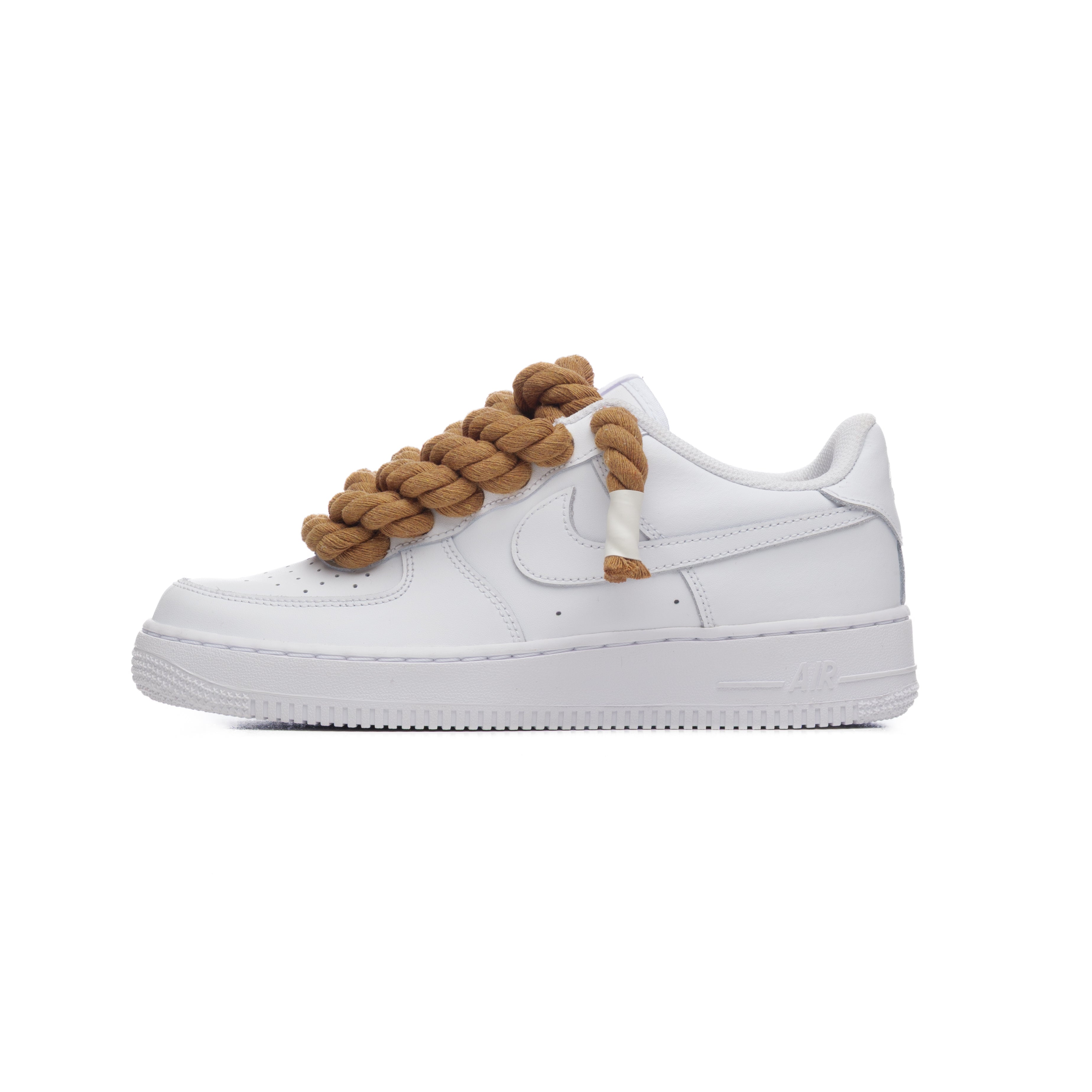 NIKE AIR FORCE ROPE LACES BROWN