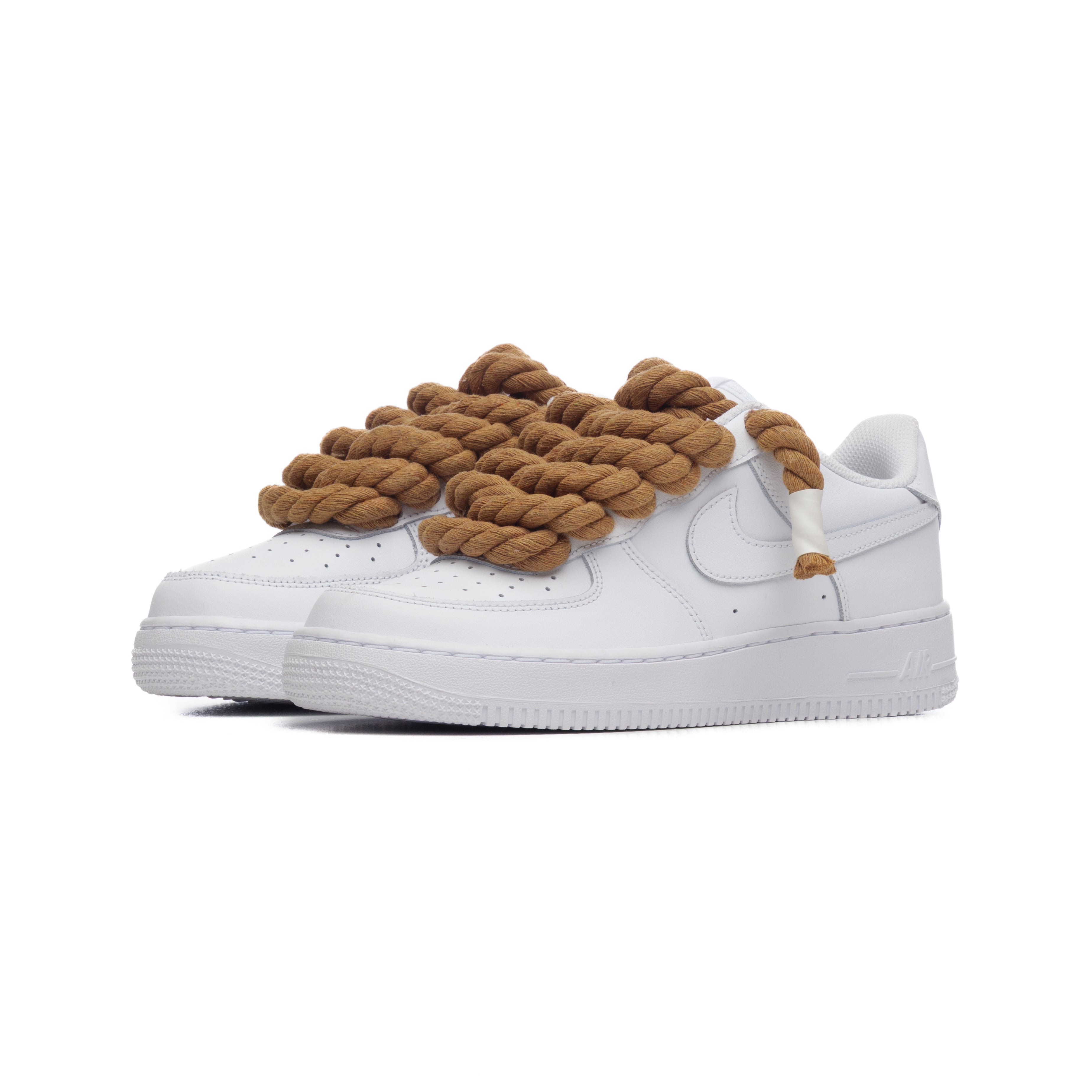 NIKE AIR FORCE ROPE LACES BROWN