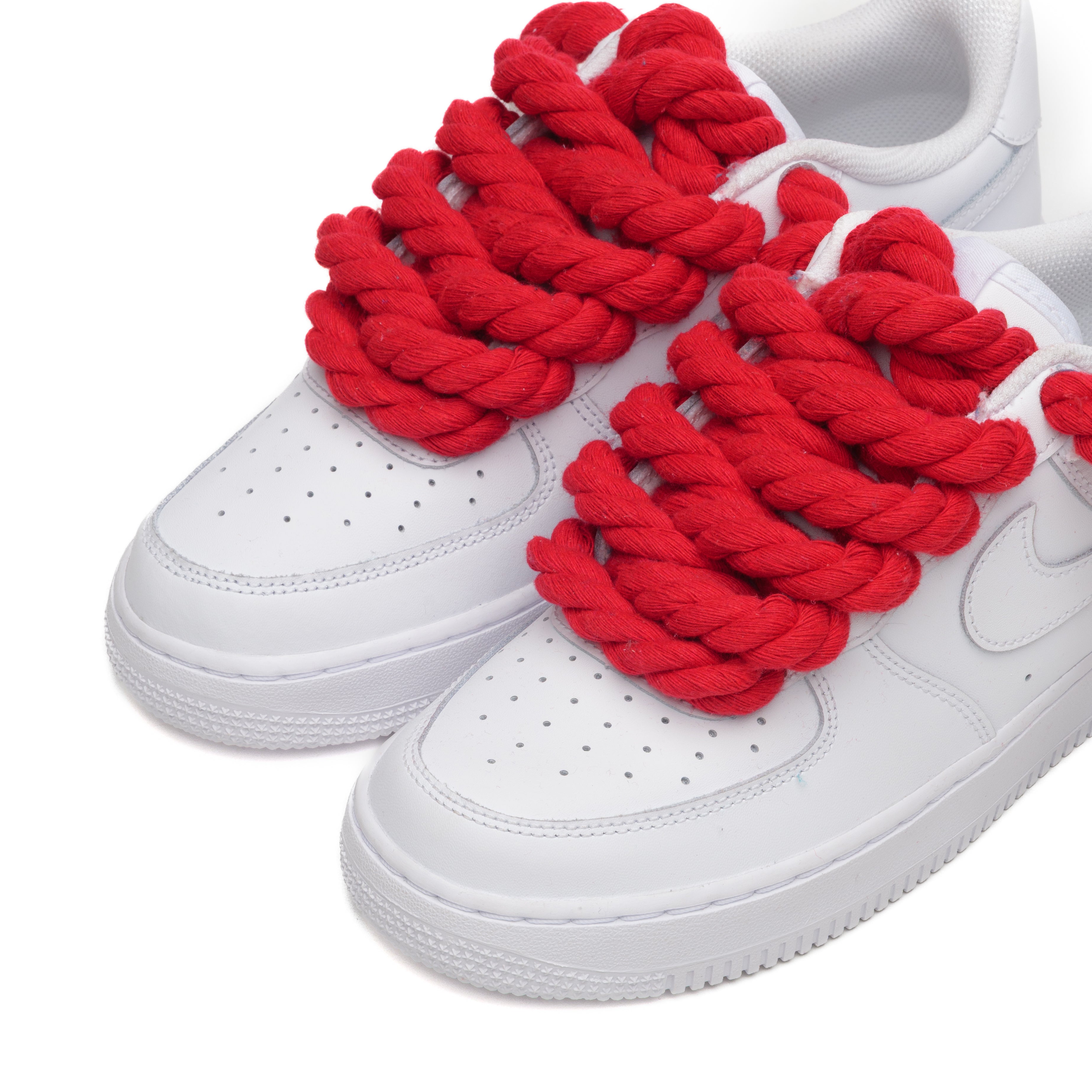 NIKE AIR FORCE 1 ROPE LACES ROSSO