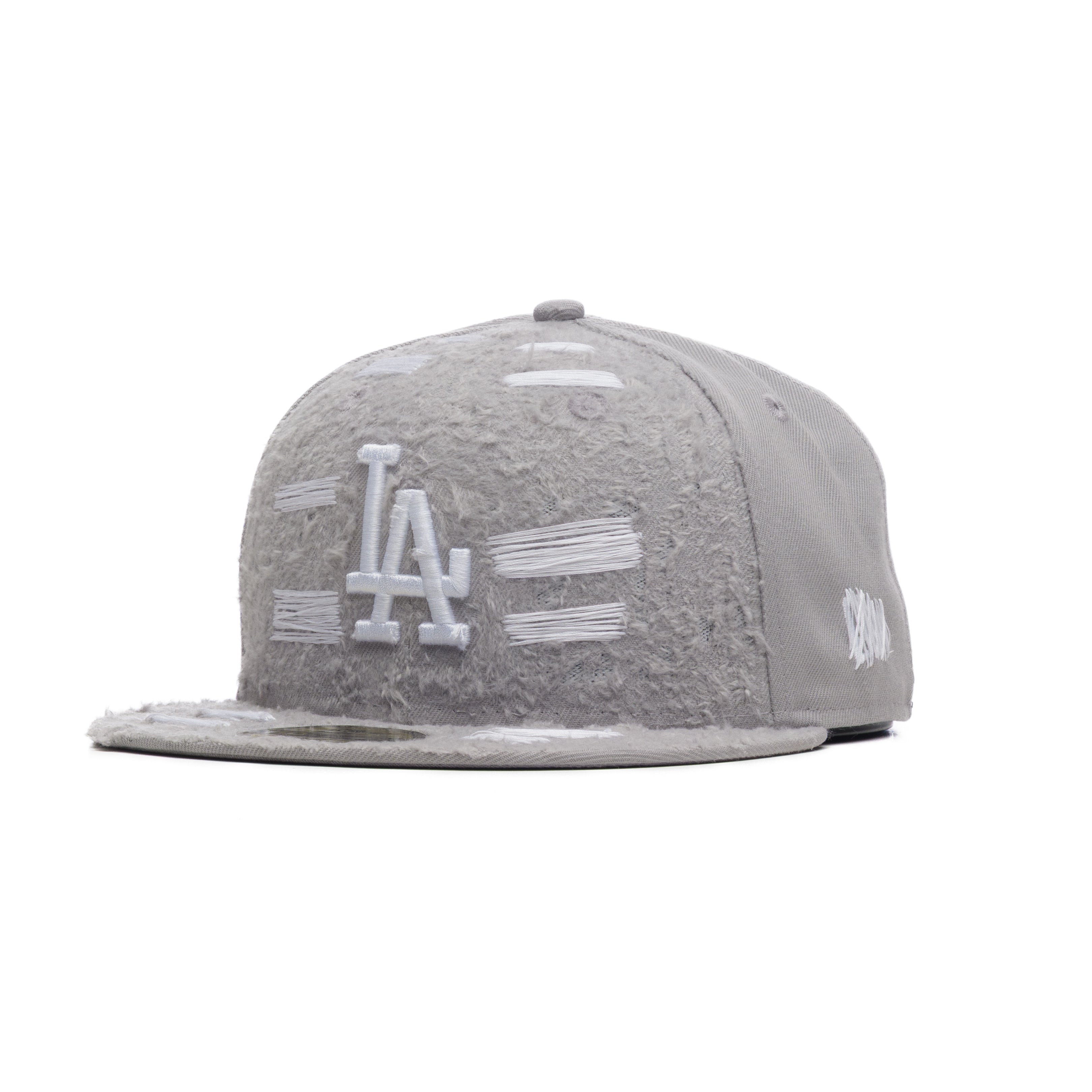 Cap Custom New Era "LA Distressed Whiteout"