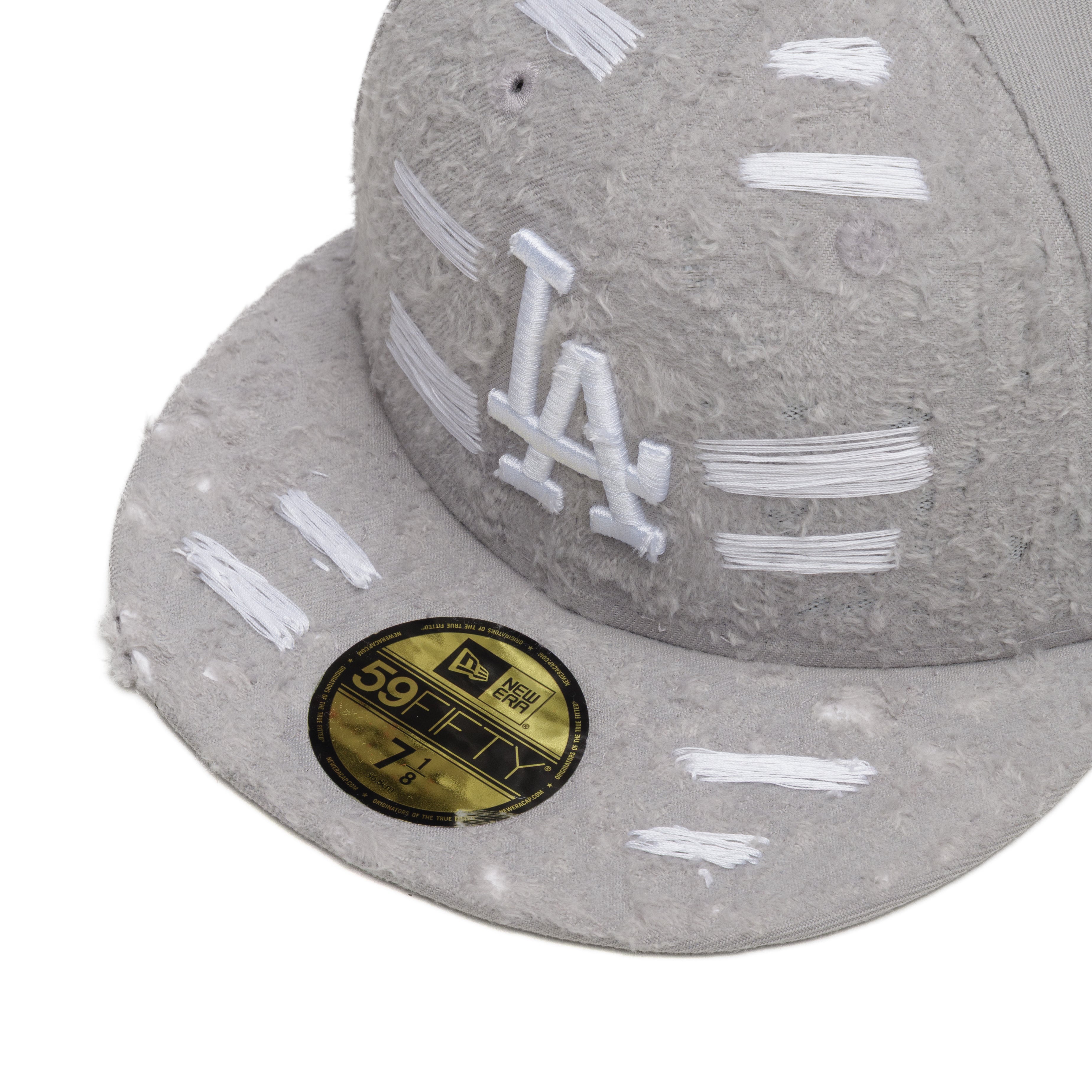Cap Custom New Era "LA Distressed Whiteout"
