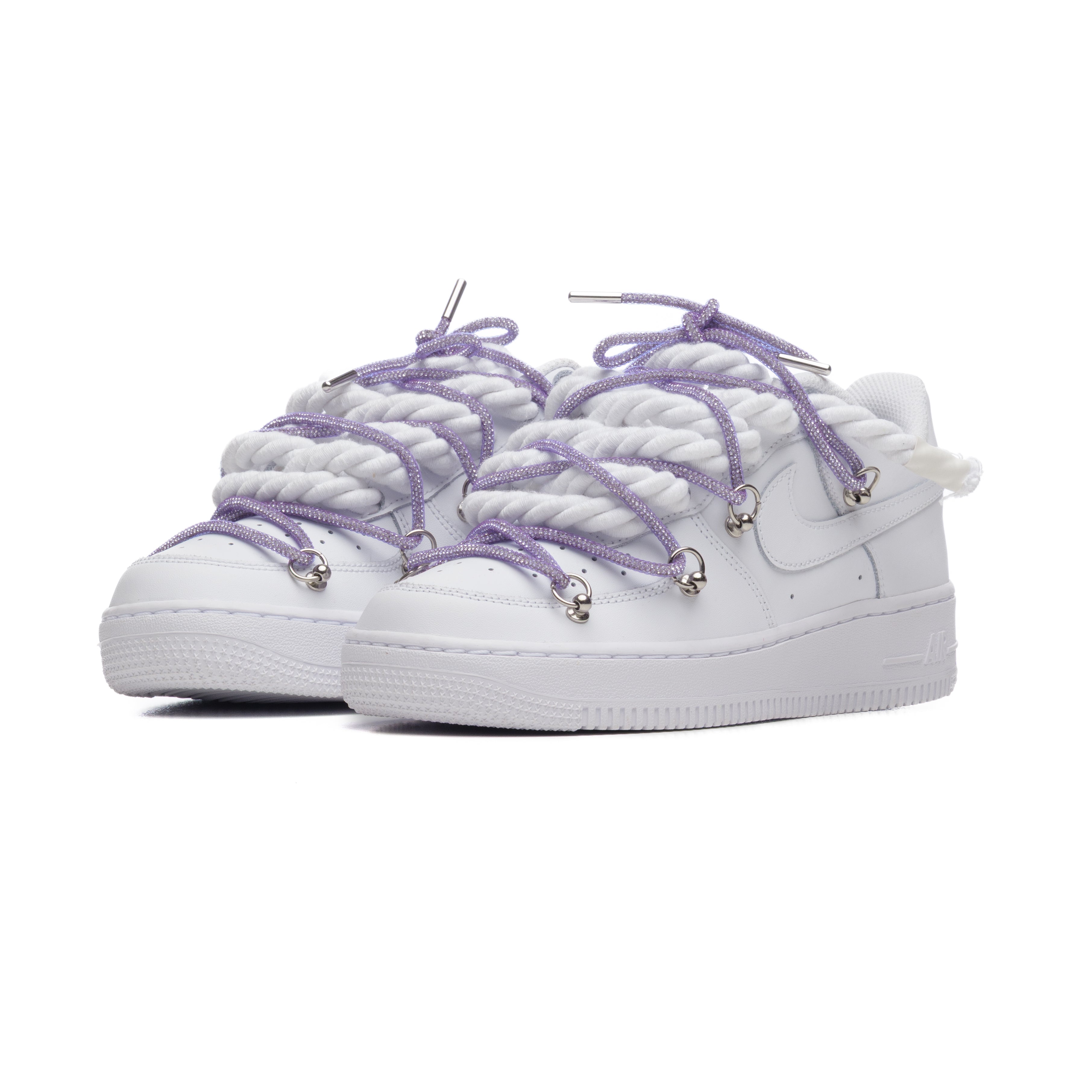 NIKE AIR FORCE ROPE LACES TRIPLE SWAROVSKI VIOLET