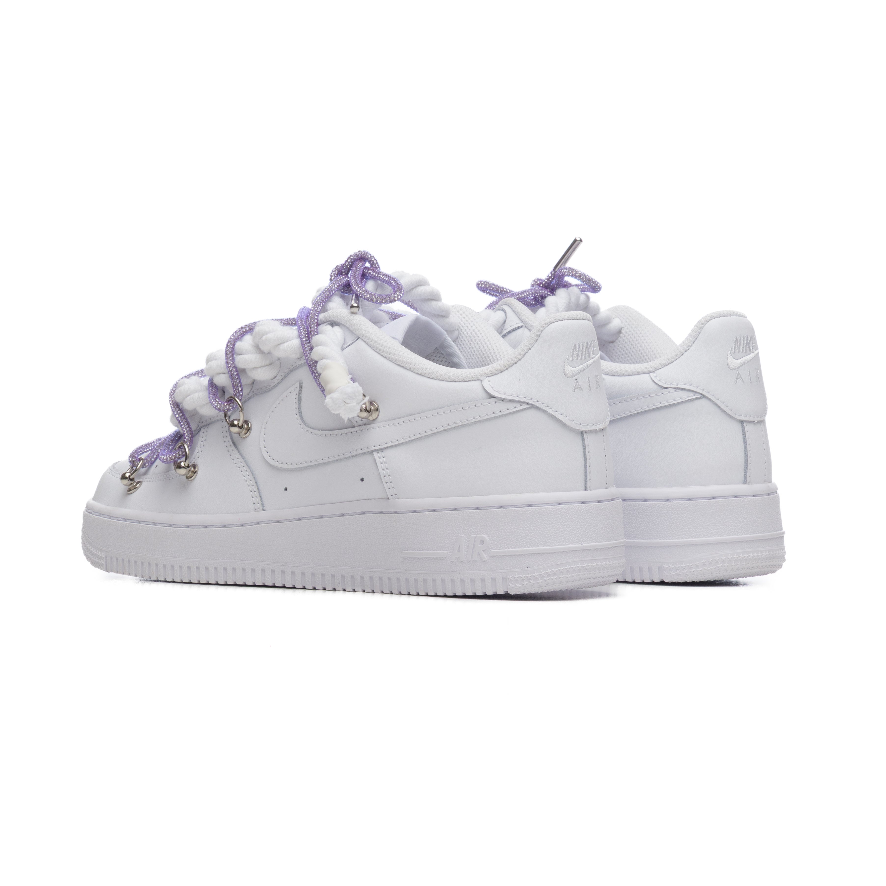NIKE AIR FORCE ROPE LACES TRIPLE SWAROVSKI VIOLET