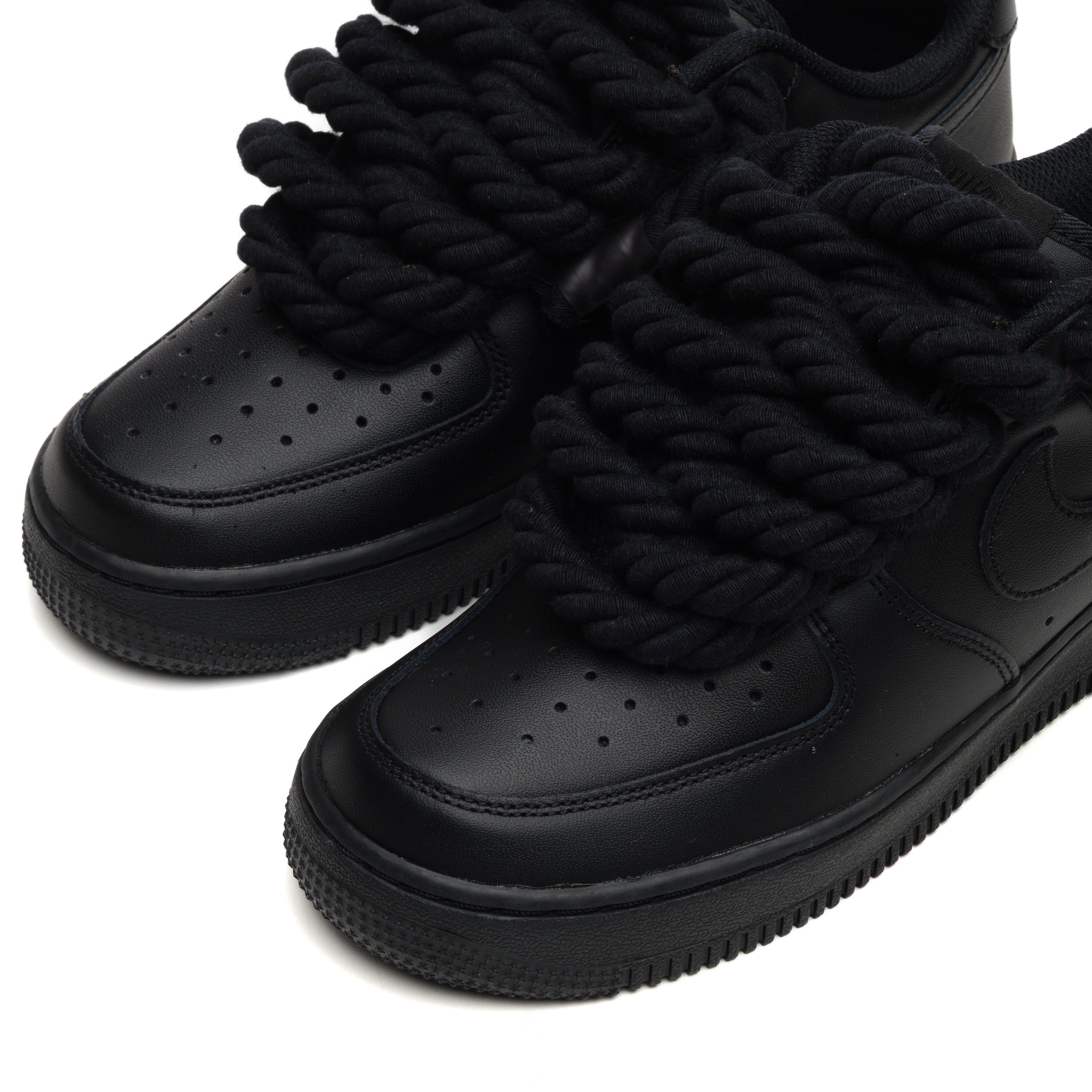 LACETS EN CORDE NIKE AIR FORCE NOIRS