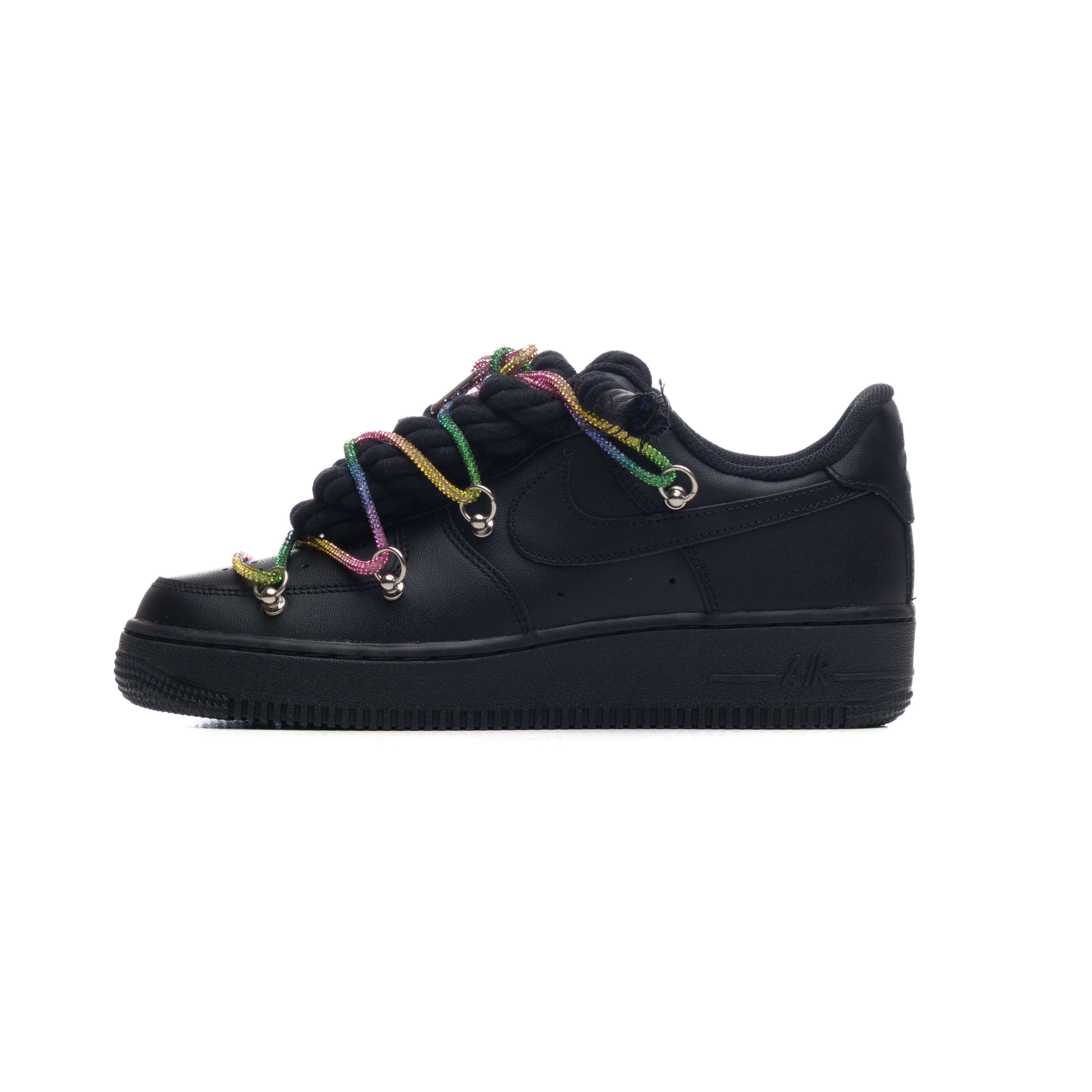 NIKE AIR FORCE ROPE BLACK SWAROVSKI MULTICOLOR