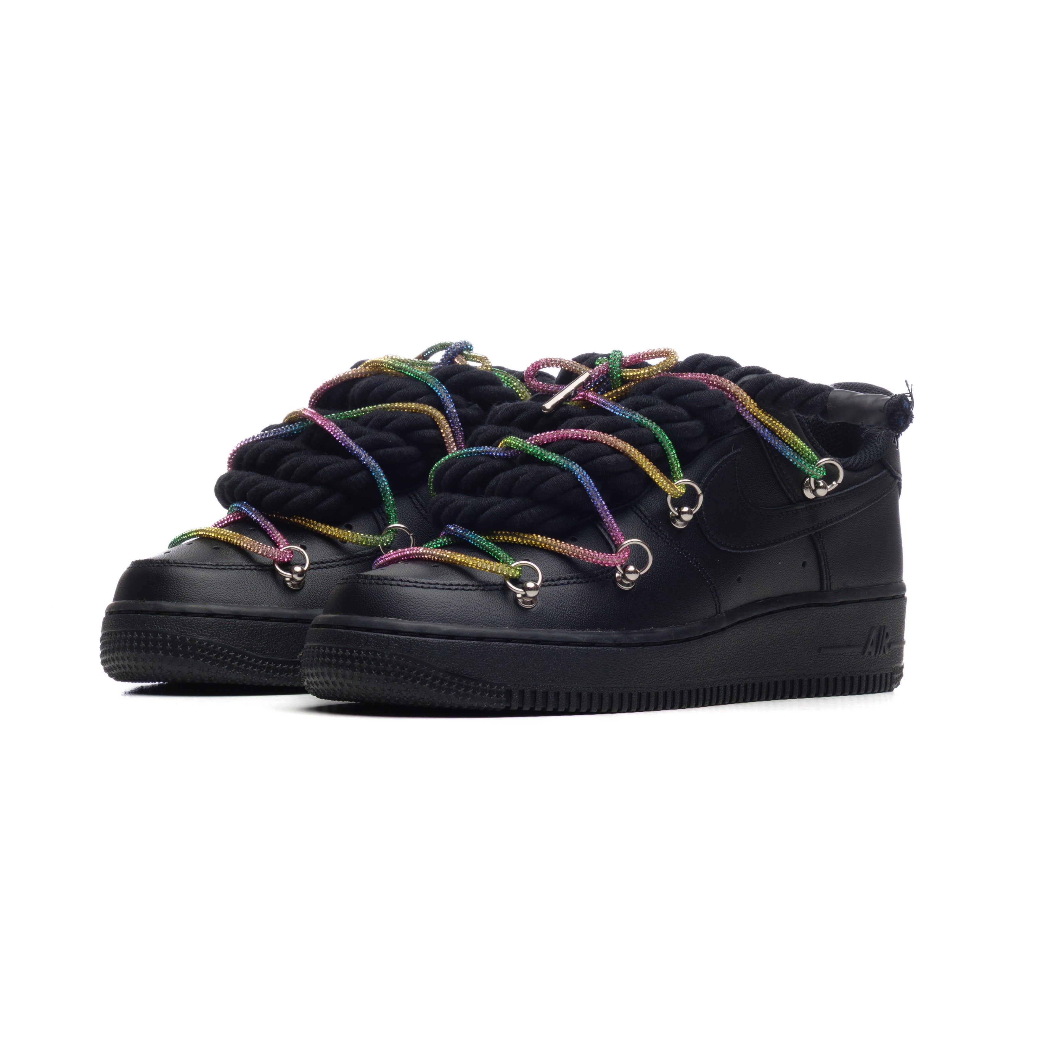 NIKE AIR FORCE ROPE BLACK SWAROVSKI MULTICOLOR
