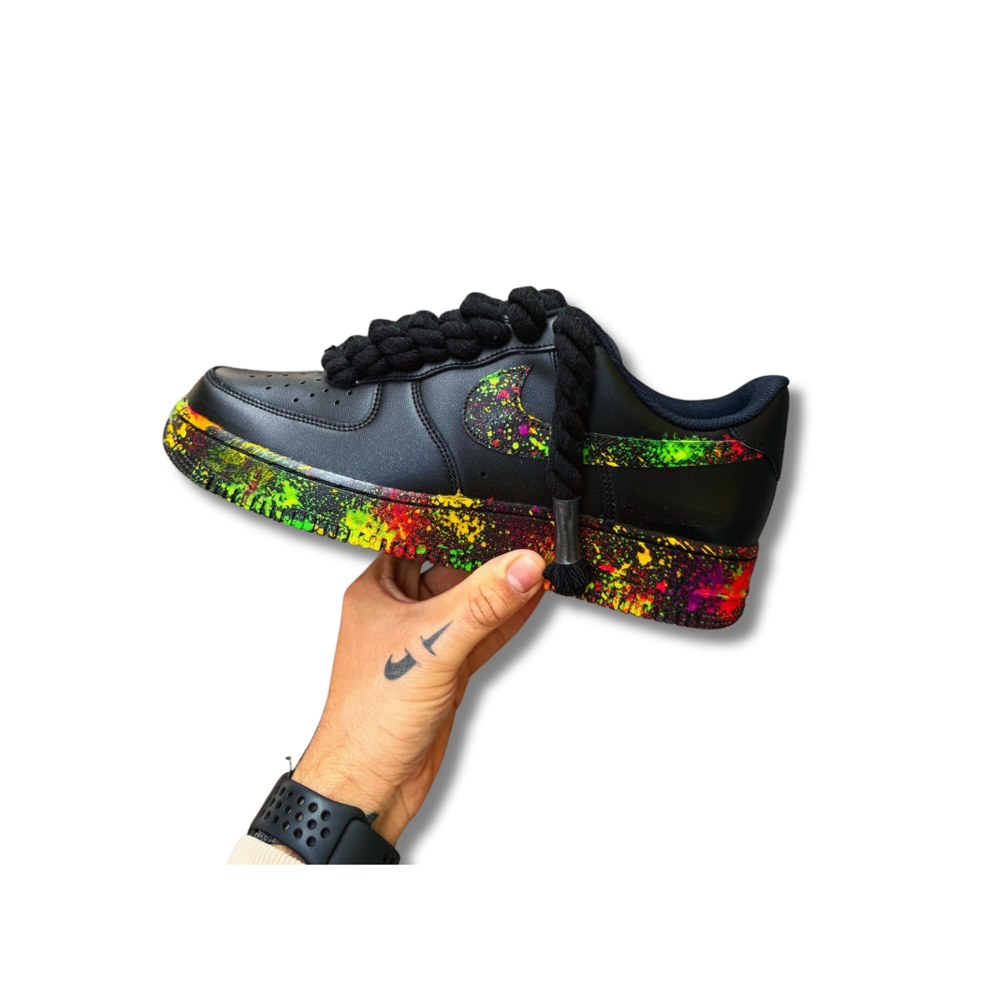 Snezed AIR FORCE 1ROPE LACES BLACK COLOR