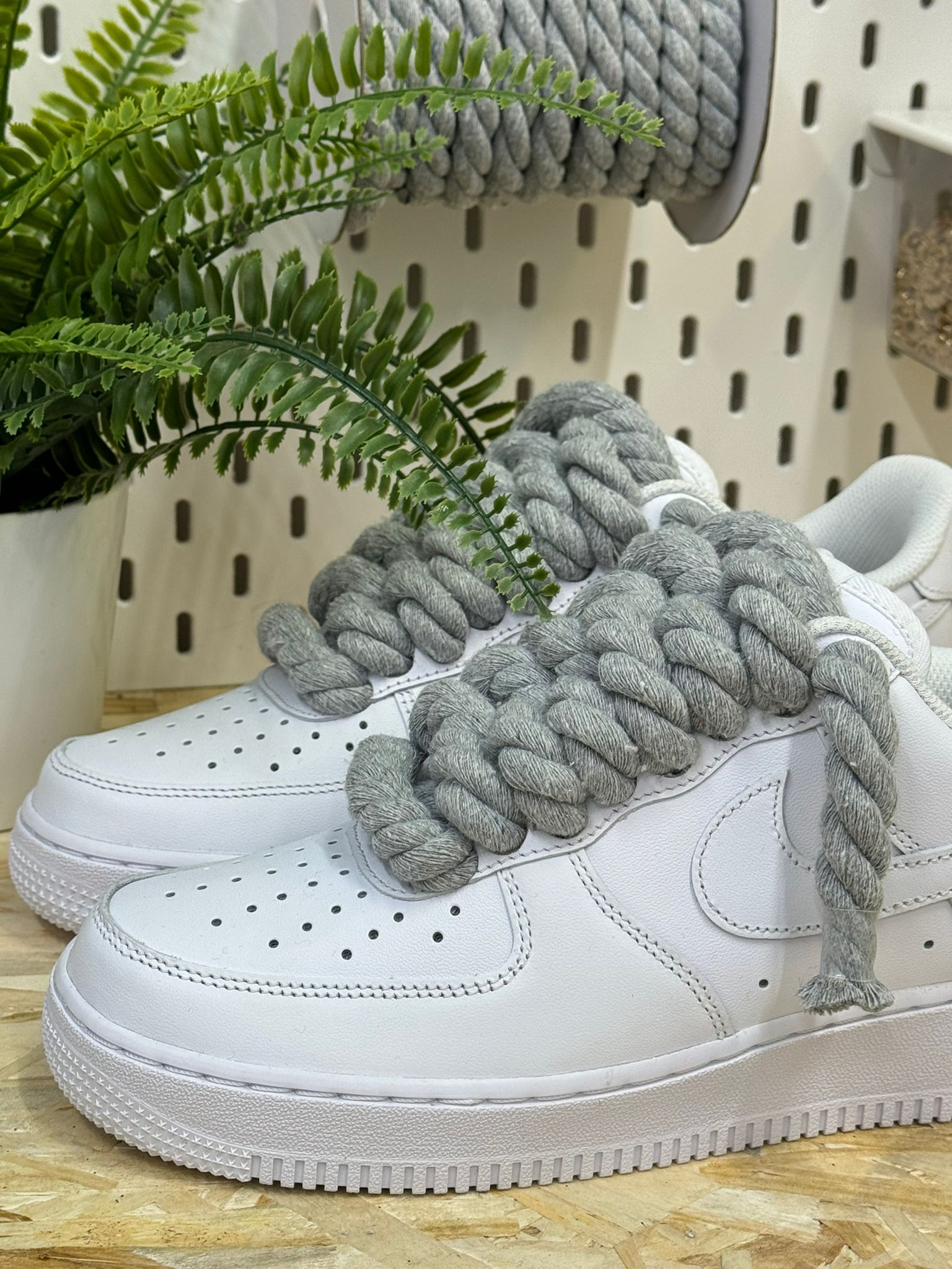 Snezed AIR FORCEROPE LACES GRIGIO CHIARO