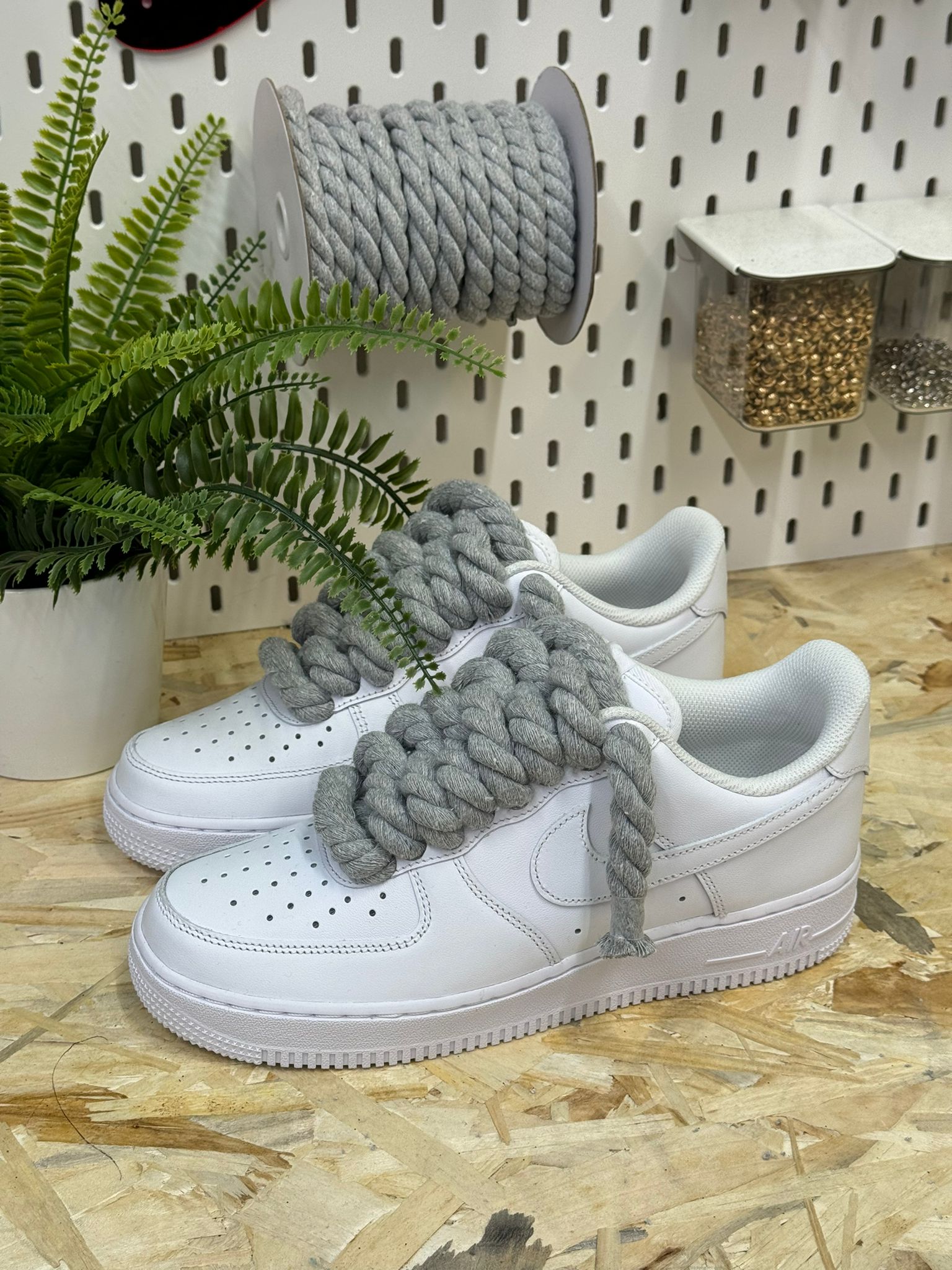 Snezed AIR FORCEROPE LACES GRIGIO CHIARO