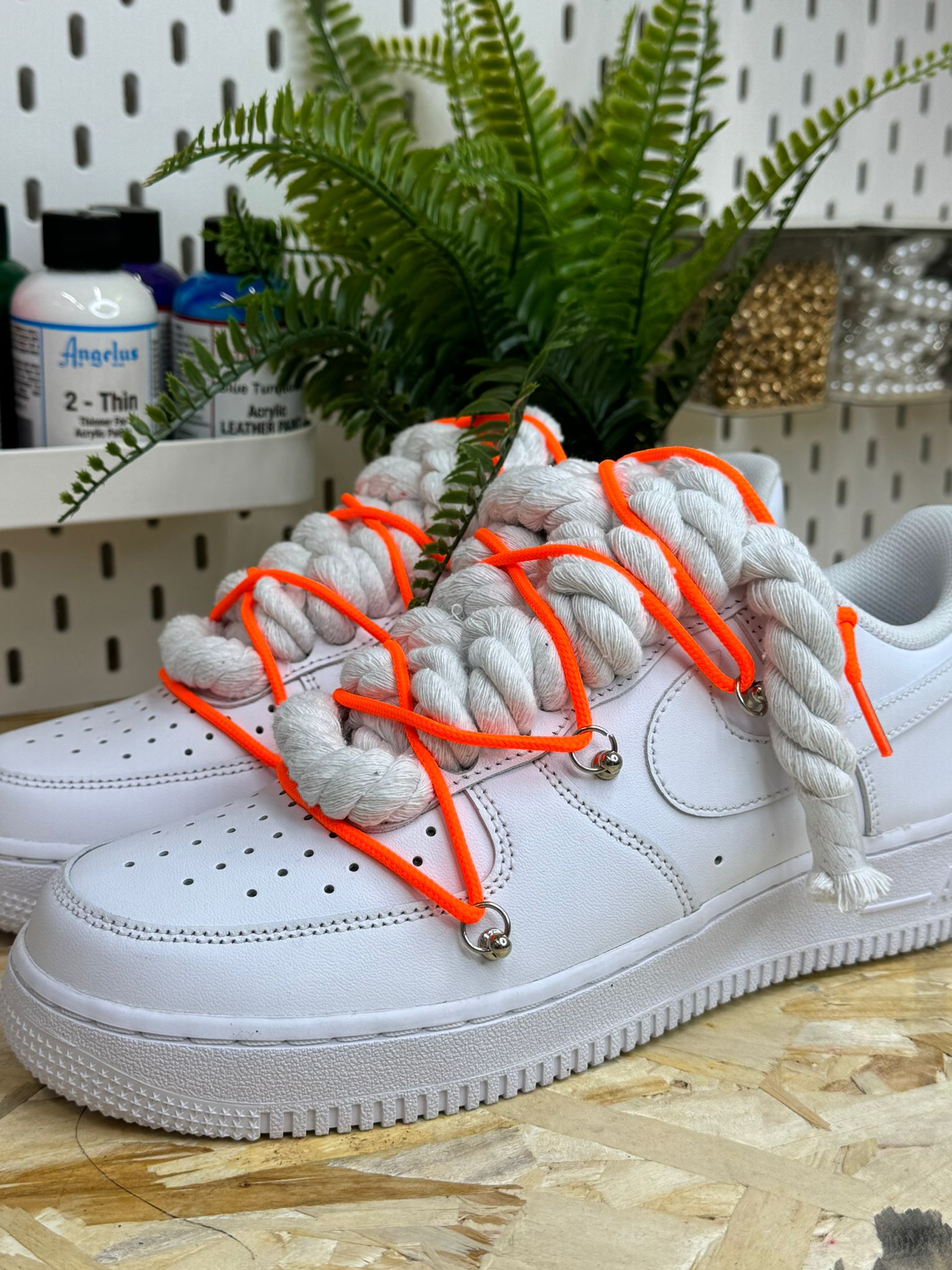 Snezed AIR FORCEROPE LACES TRIPLE ORANGE