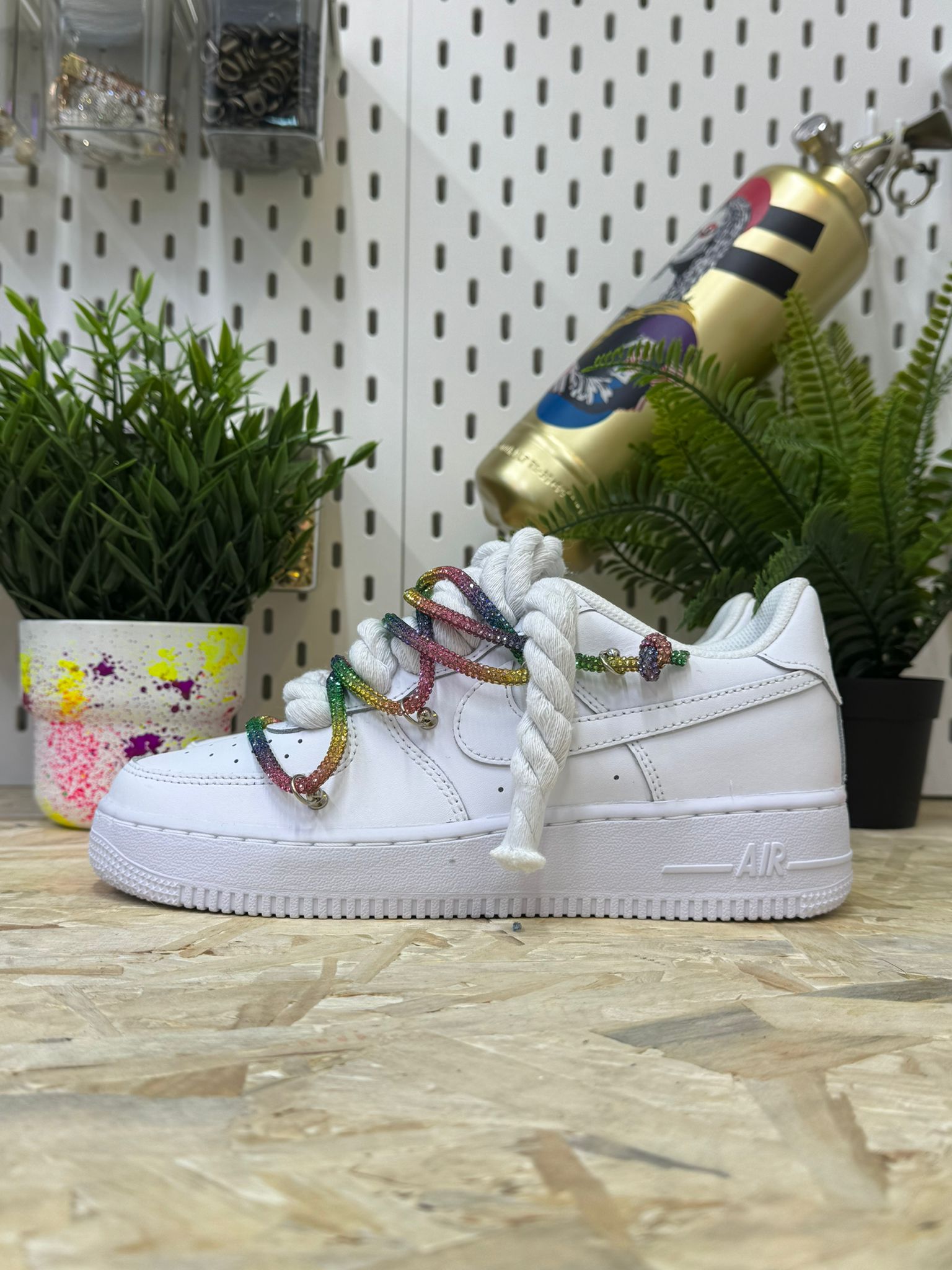 Snezed AIR FORCEWHITE TRIPLE SWAROVSKI MULTI